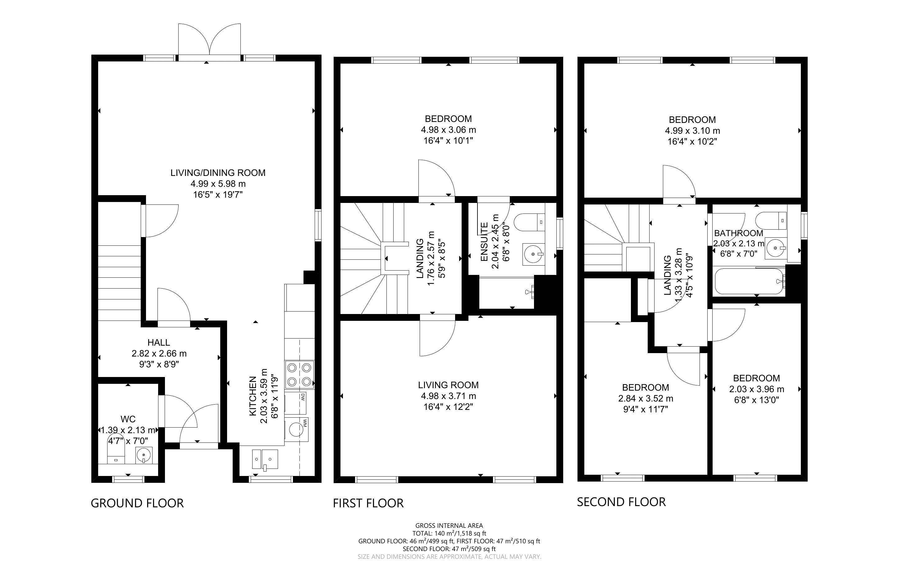 4 bed house for sale in Penny Acre, Summersdale - Property Floorplan