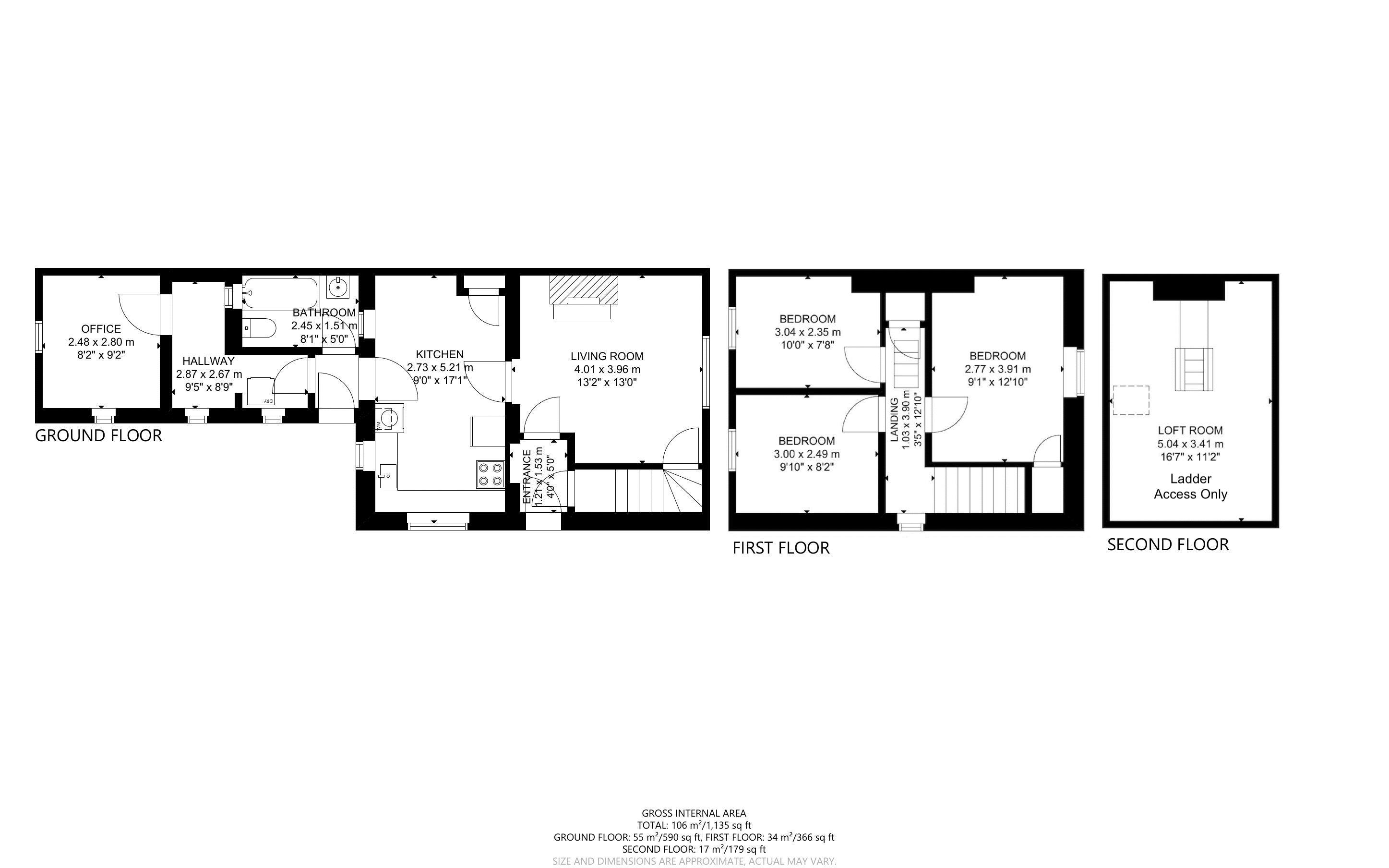 3 bed house for sale in Vinnetrow Road, Runcton - Property Floorplan
