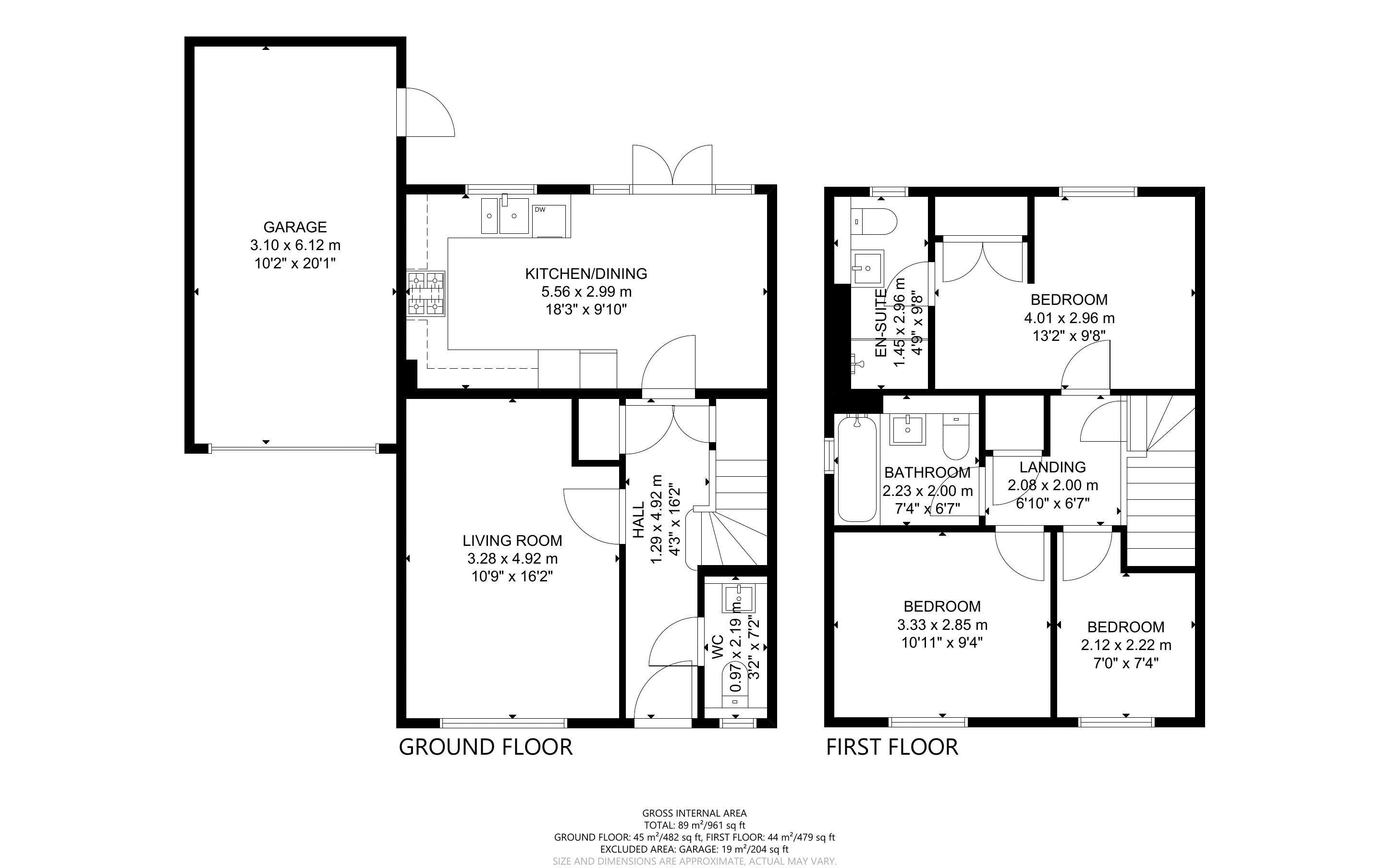 3 bed house for sale in Sheerwater Way, Chichester - Property Floorplan