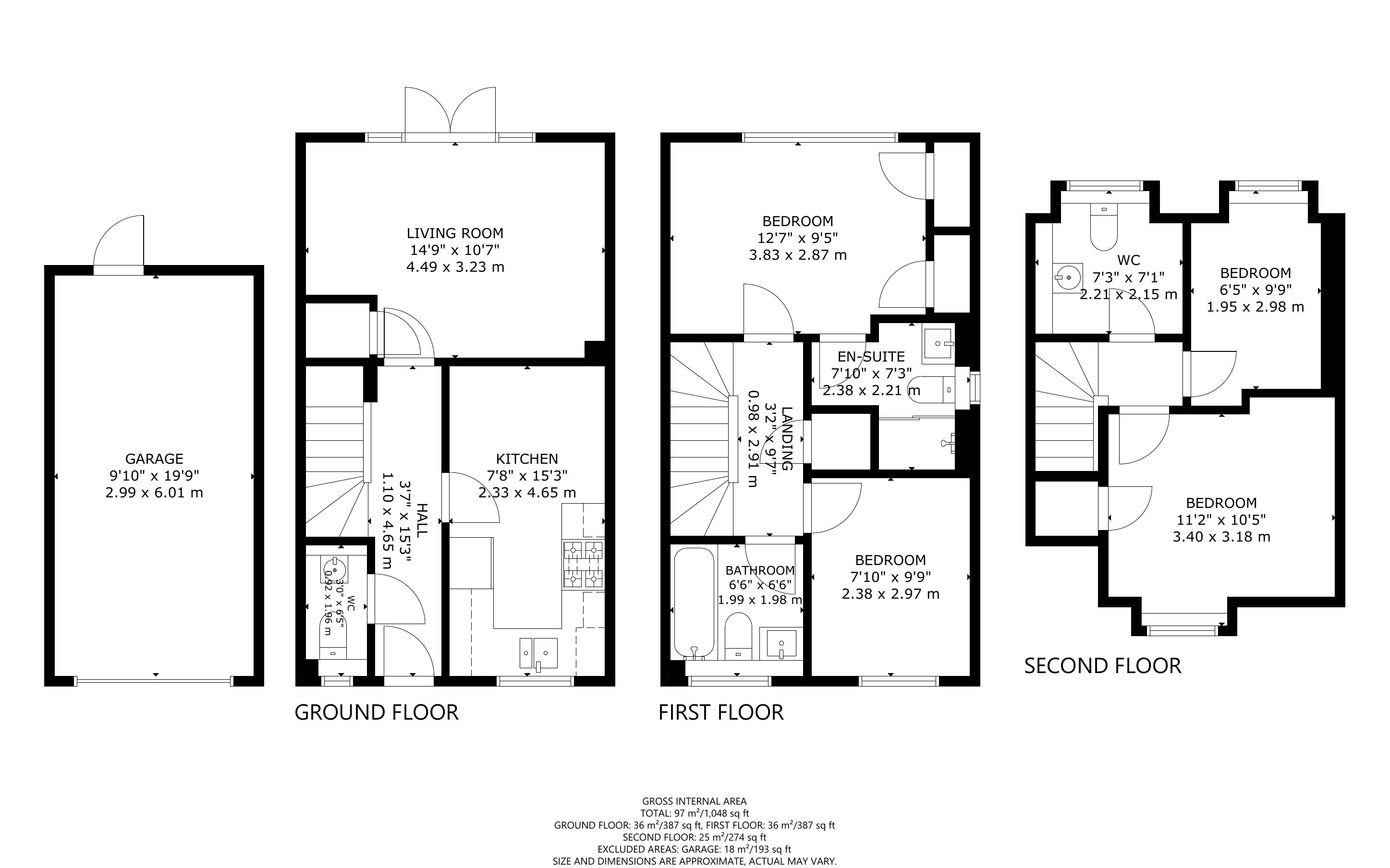 4 bed house for sale in Western Road, Chichester - Property Floorplan