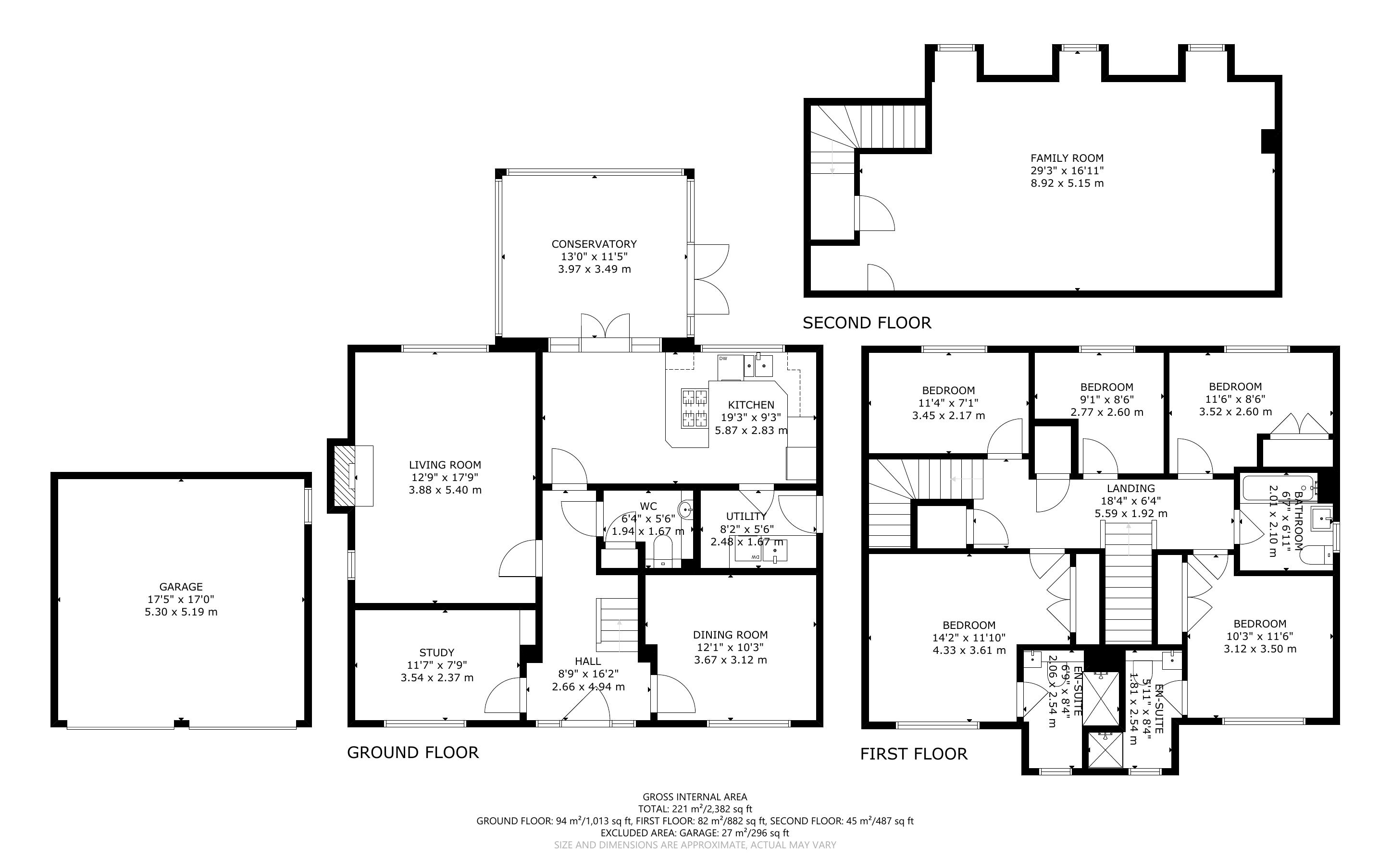 5 bed house for sale in Holmdale, Eastergate - Property Floorplan