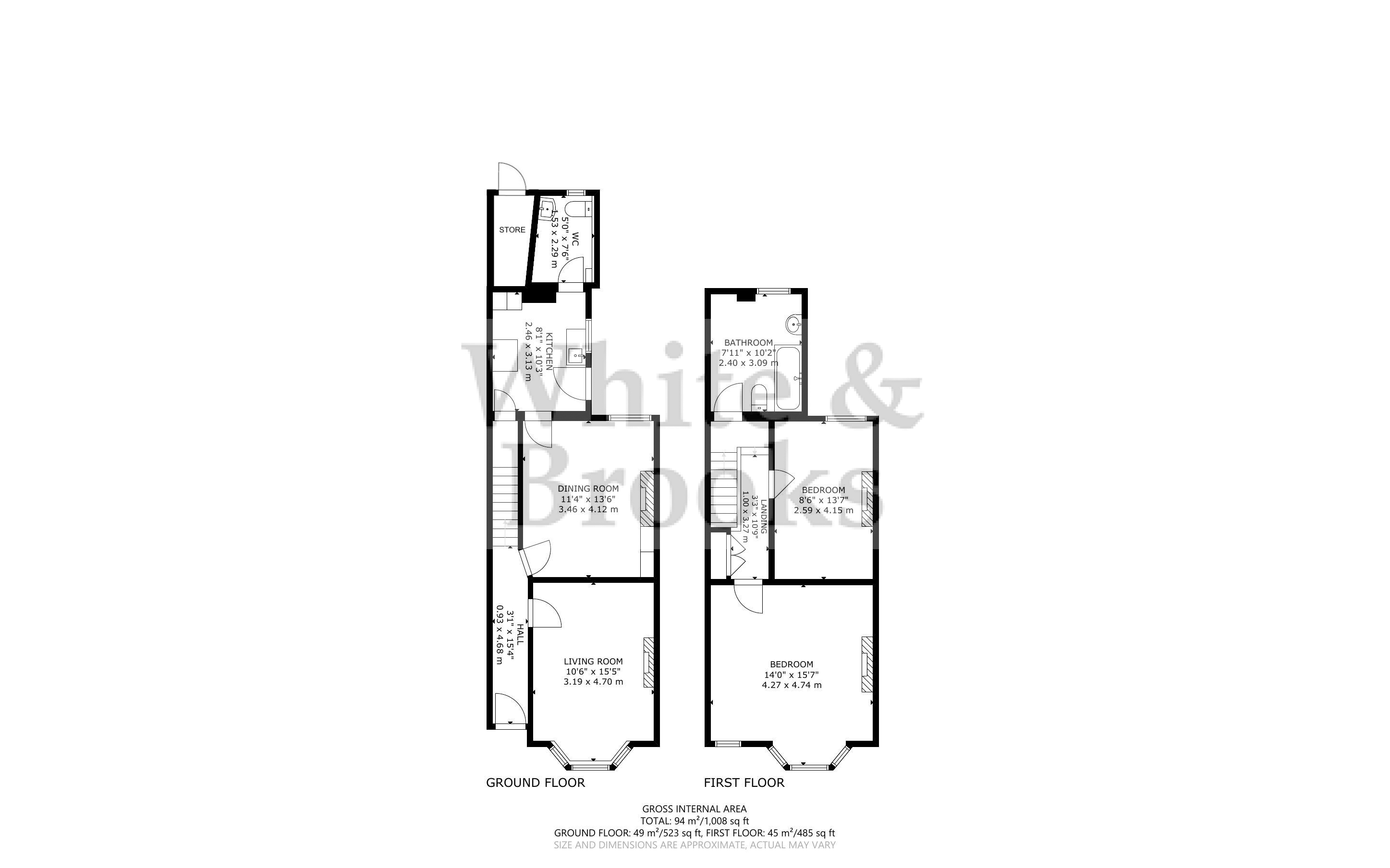 2 bed house for sale in Broyle Road, Chichester - Property Floorplan