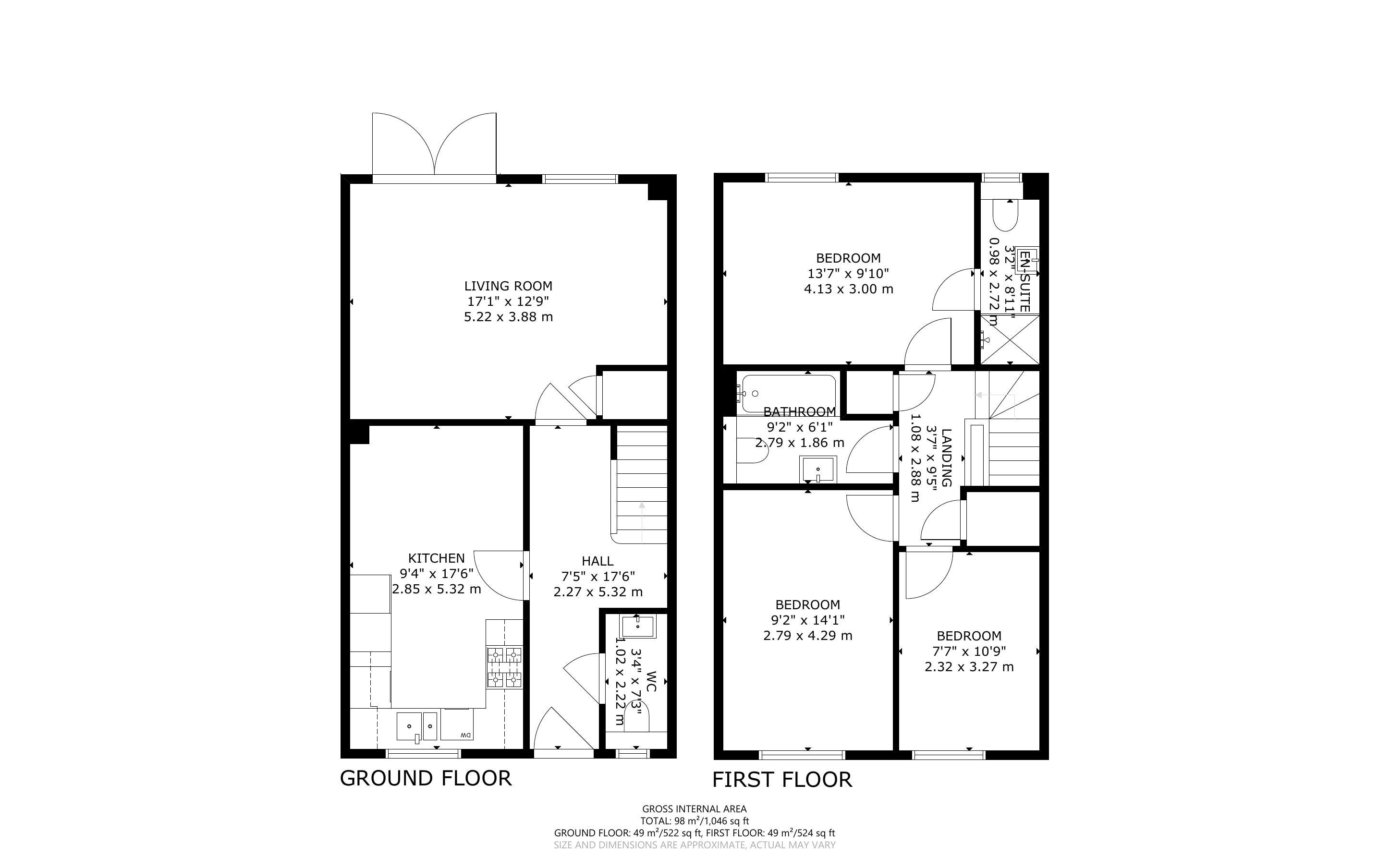 3 bed house for sale in Chatsworth Road, Chichester - Property Floorplan
