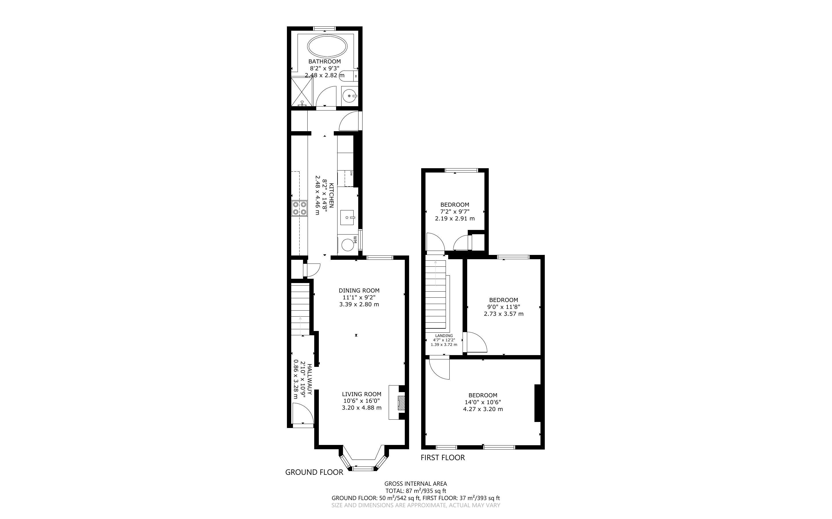 3 bed house for sale in Spitalfield Lane, Chichester - Property Floorplan