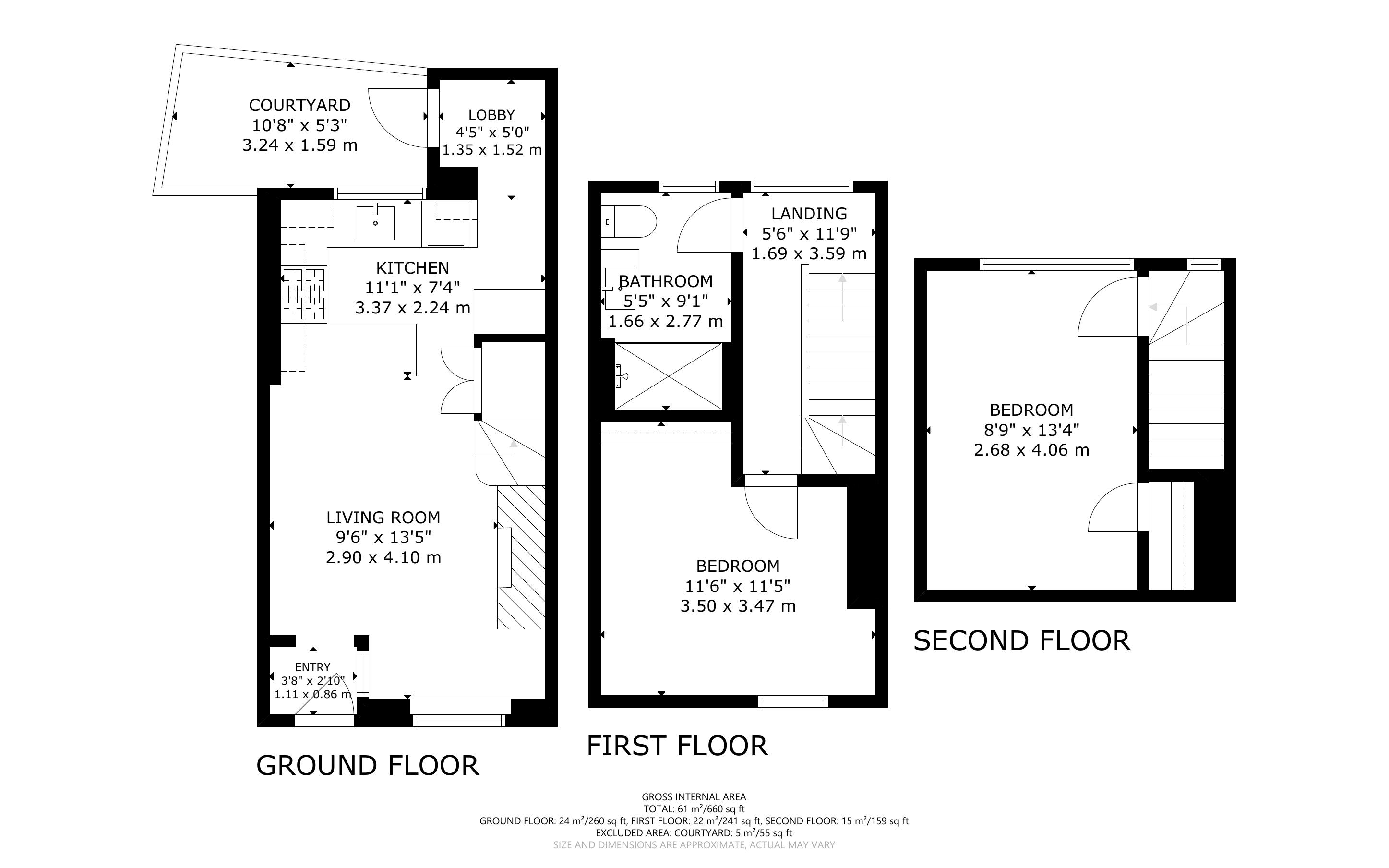 2 bed house for sale in North Walls, Chichester - Property Floorplan