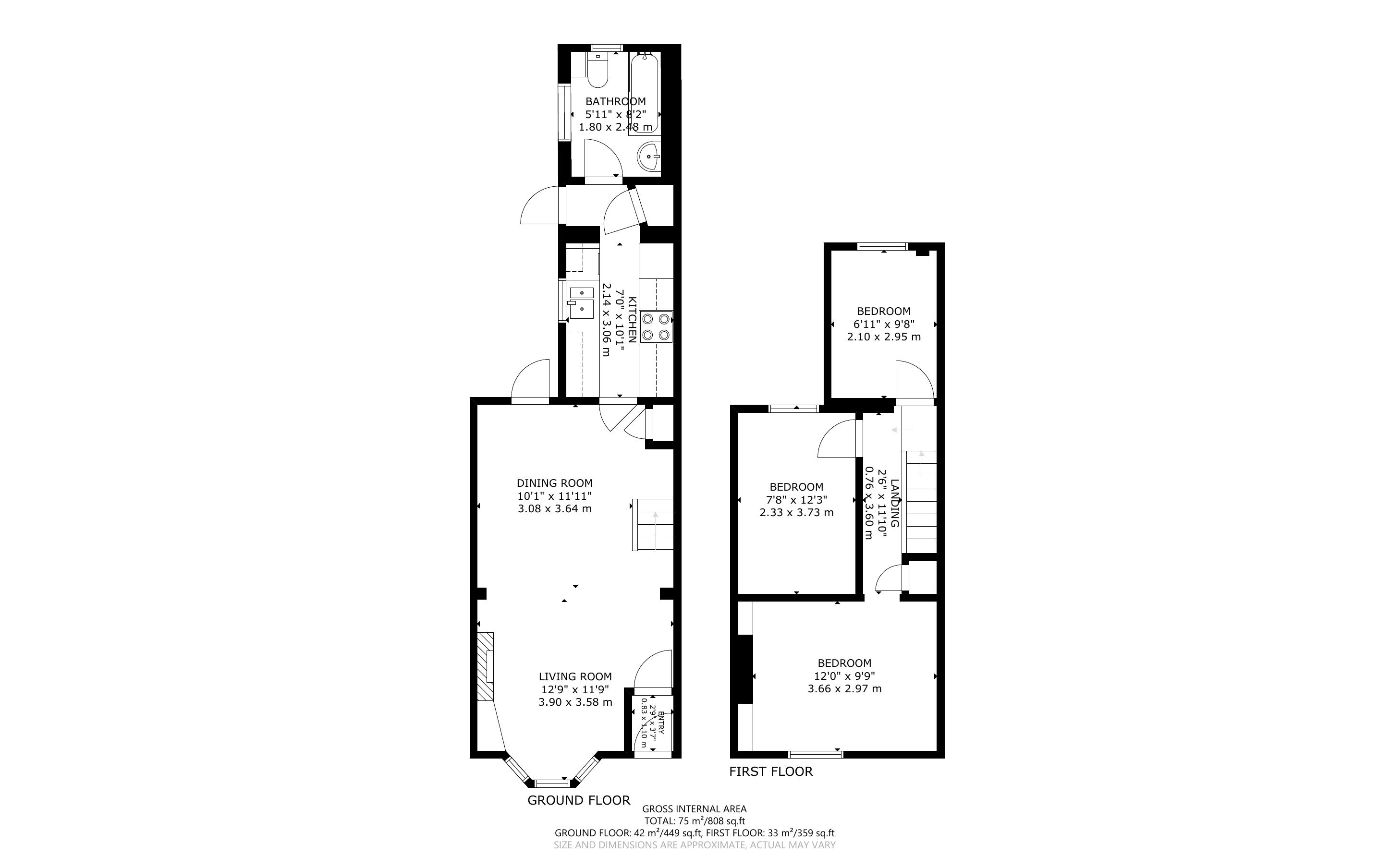 3 bed house for sale in Whyke Lane, Chichester - Property Floorplan