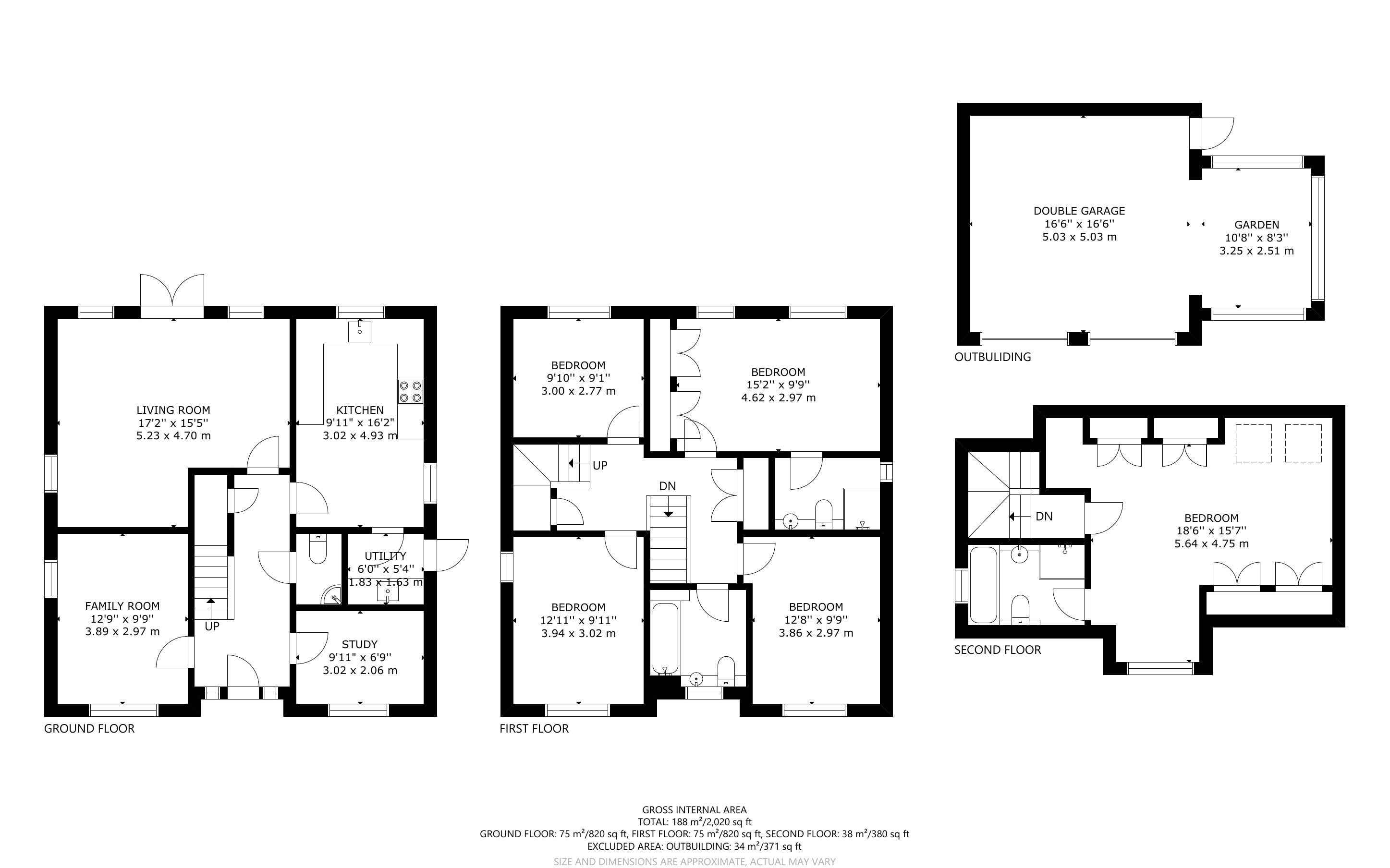 5 bed house for sale in Hunnisett Close, Selsey - Property Floorplan