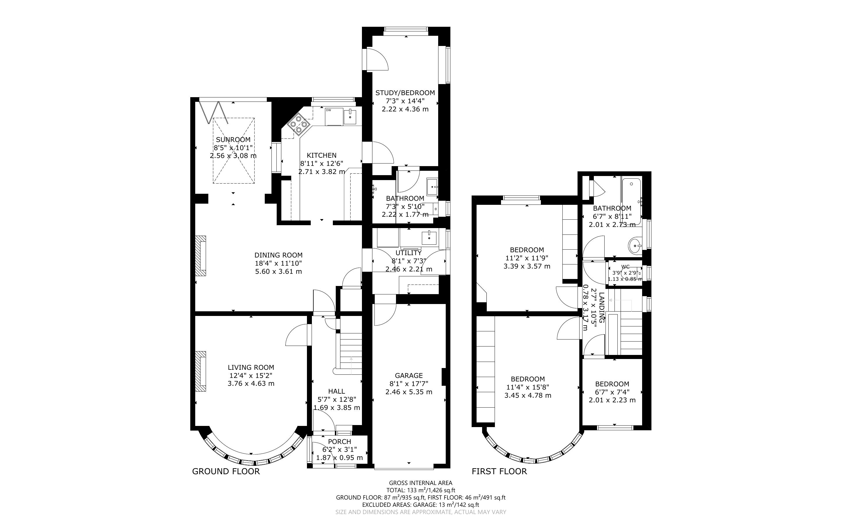 4 bed house for sale in Willowbed Drive, Chichester - Property Floorplan