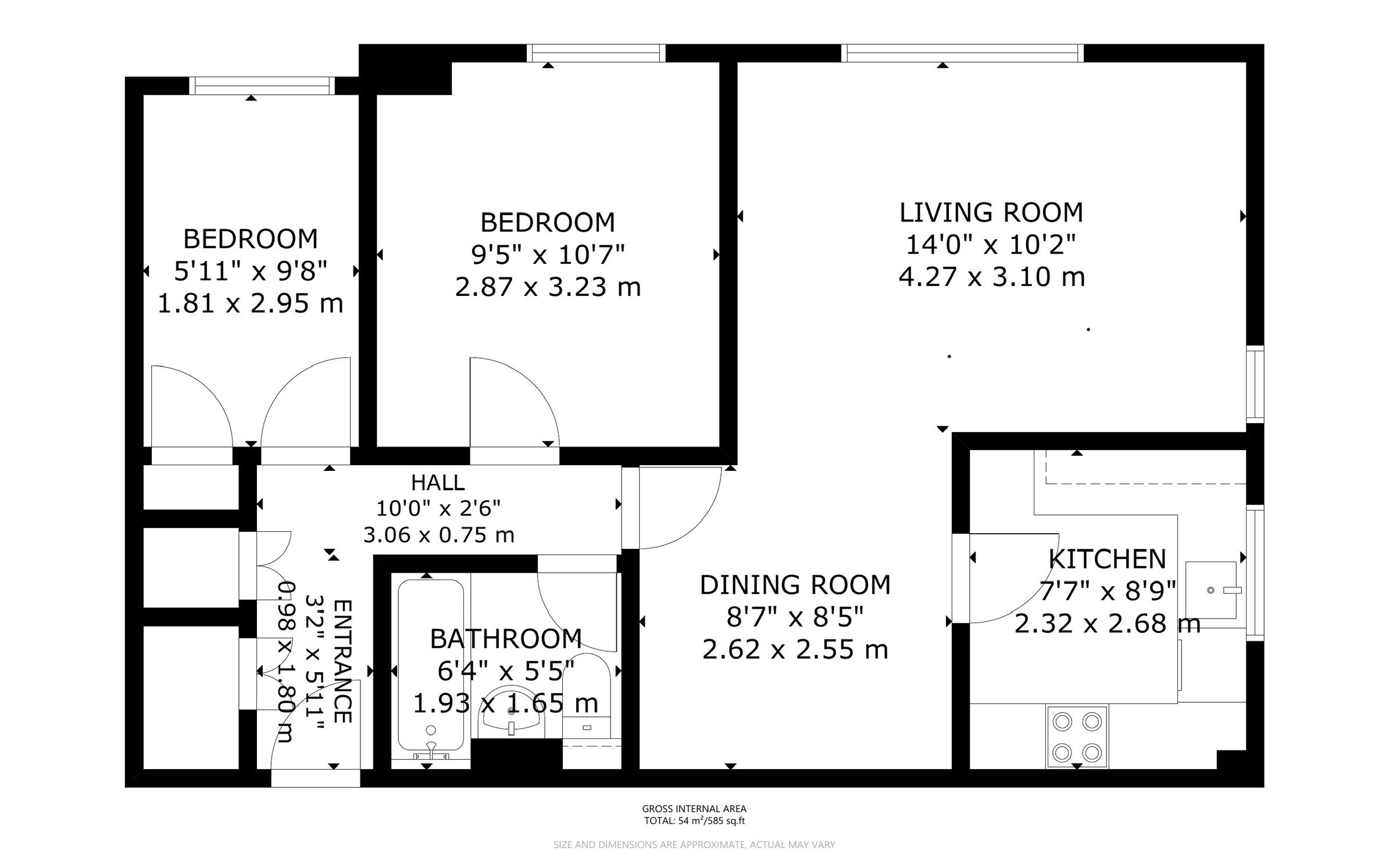 2 bed apartment for sale in Charles Avenue, Chichester - Property Floorplan