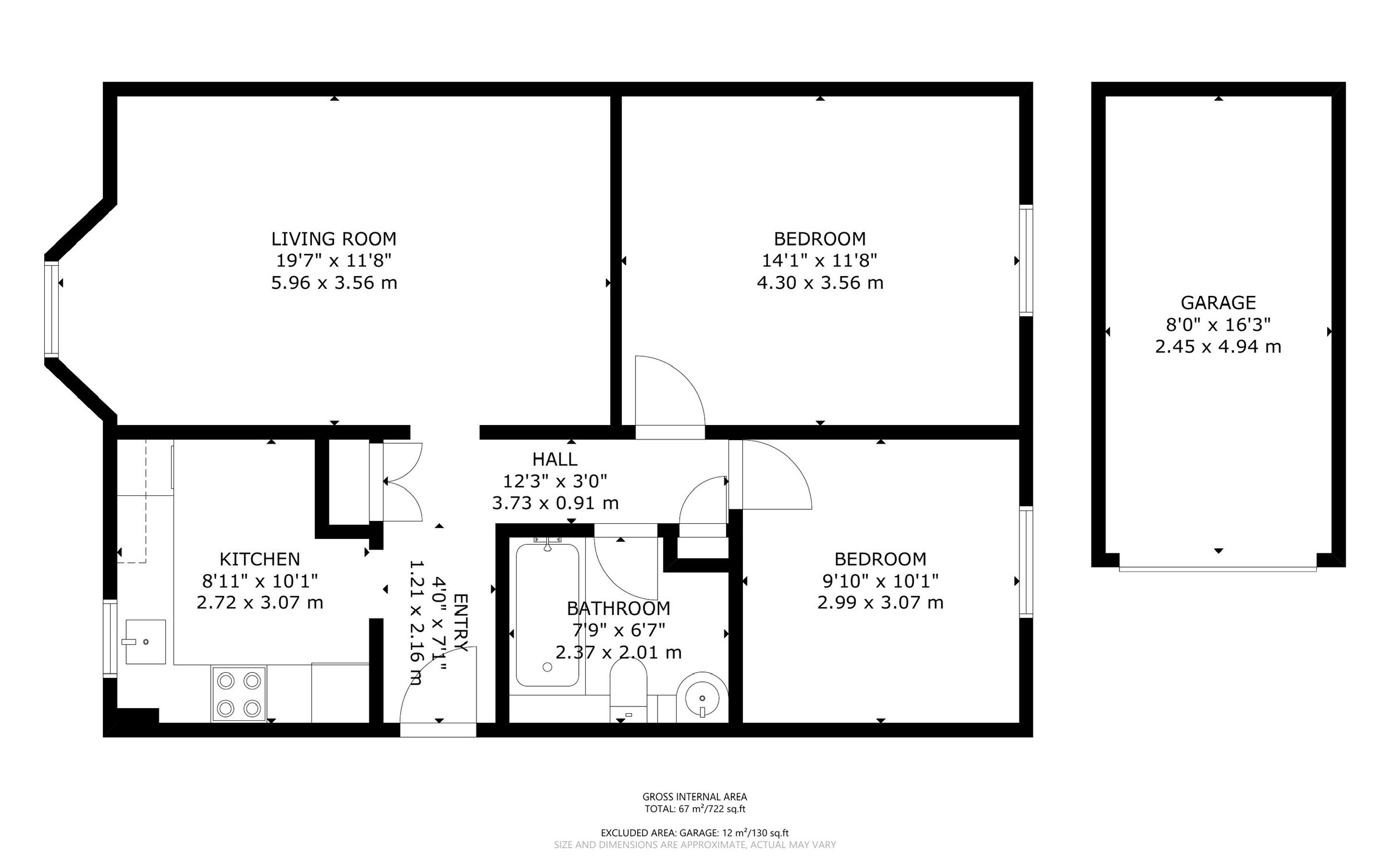 2 bed apartment for sale in Aldwick Road, Bognor Regis - Property Floorplan
