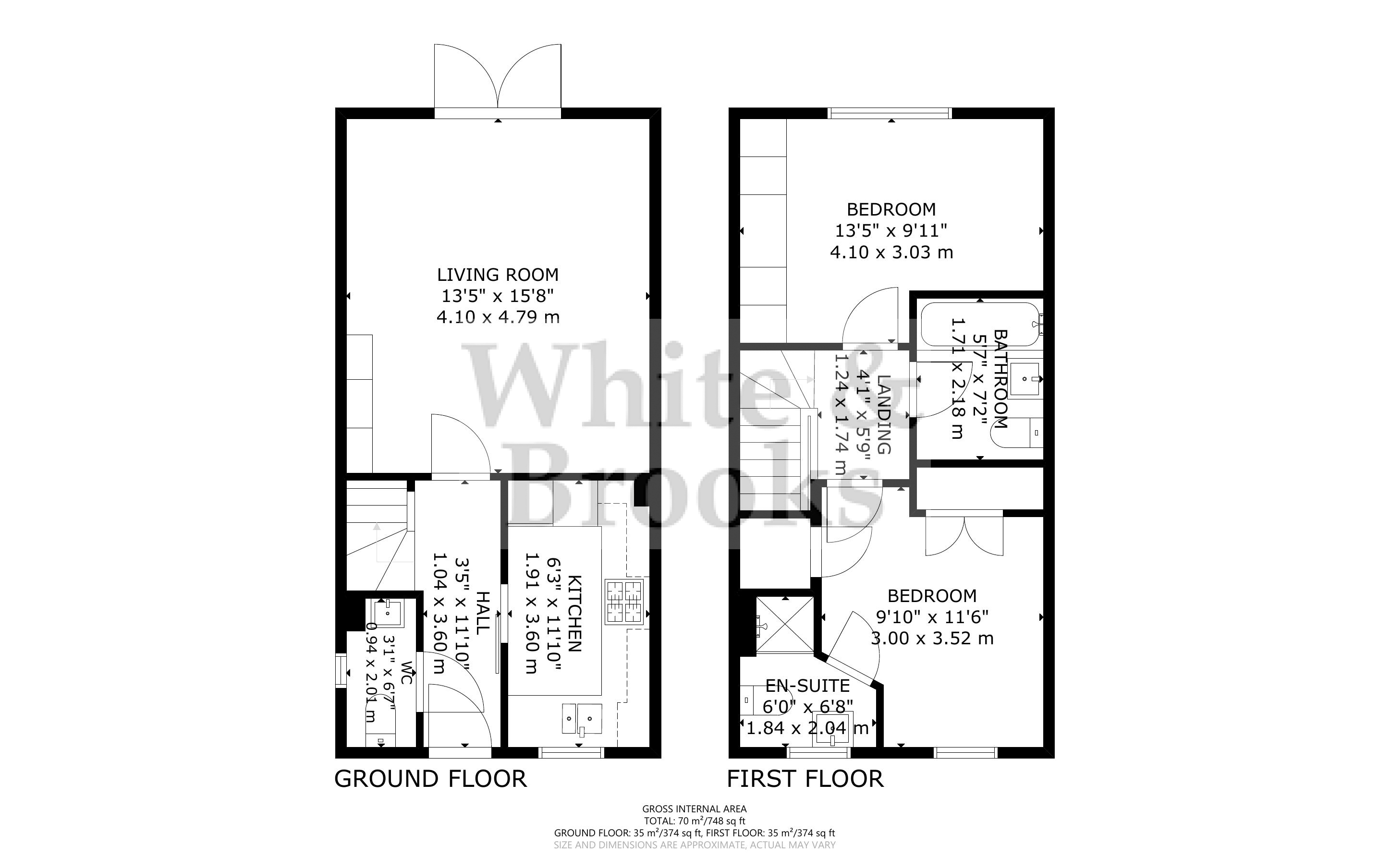 2 bed house for sale in Hangar Drive, Tangmere - Property Floorplan