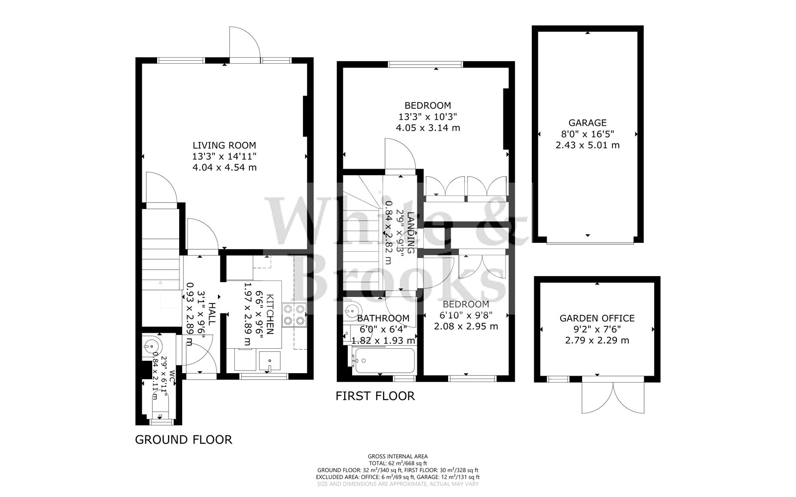 2 bed house for sale in Chichester Drive, Tangmere - Property Floorplan