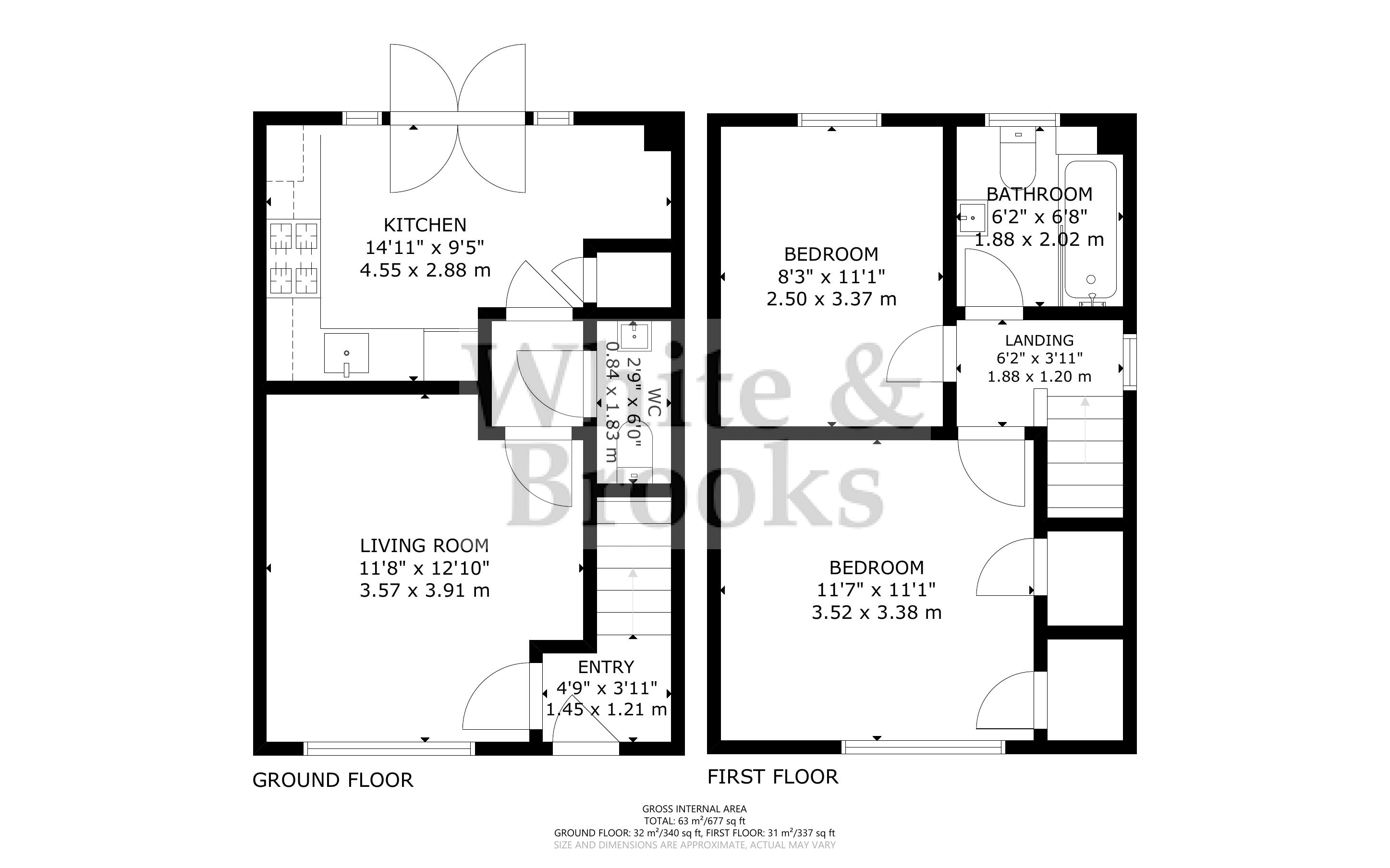 2 bed house for sale in Arundell Way, Westhampnett - Property Floorplan
