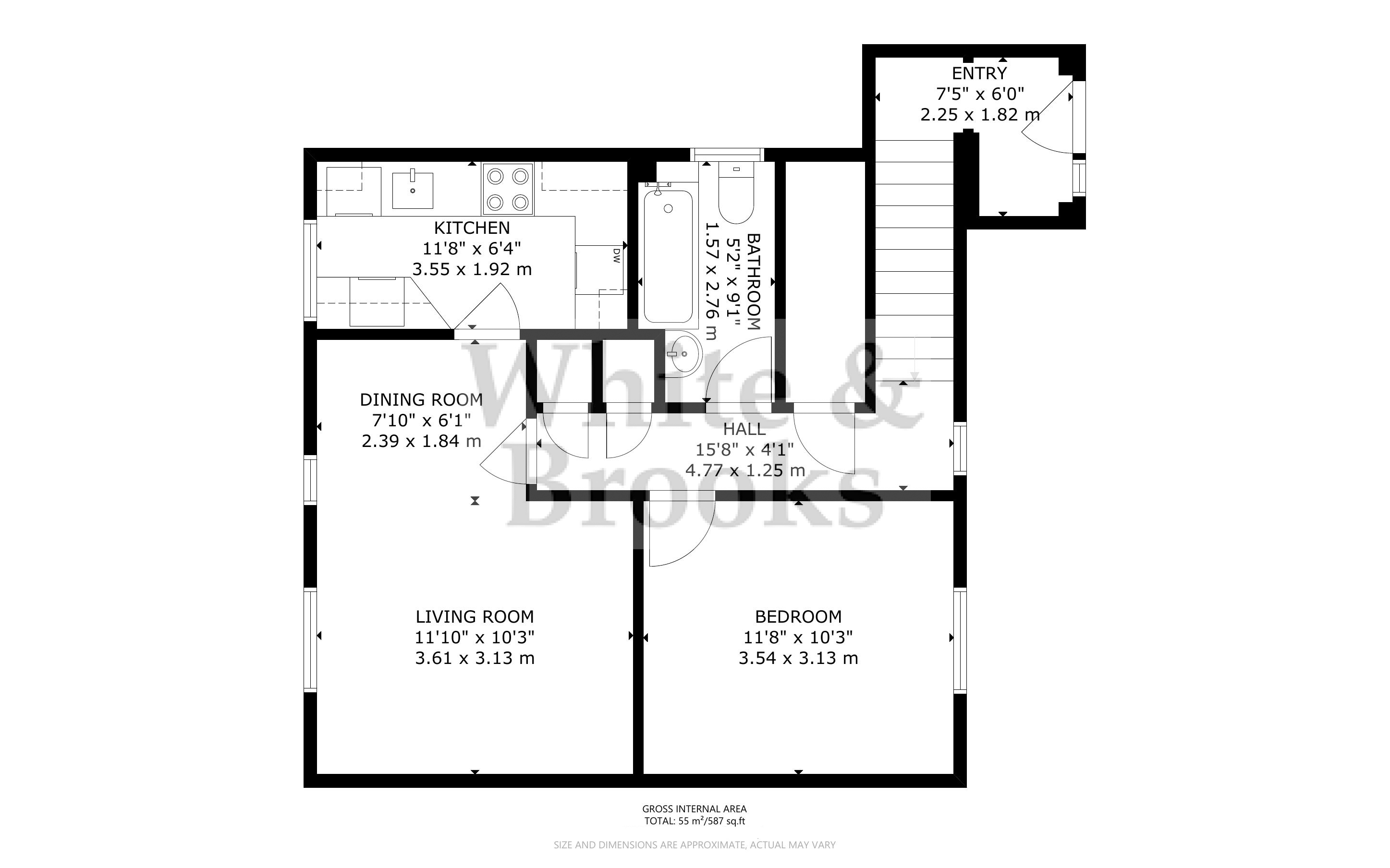 1 bed apartment for sale in Conduit Mead, Chichester - Property Floorplan