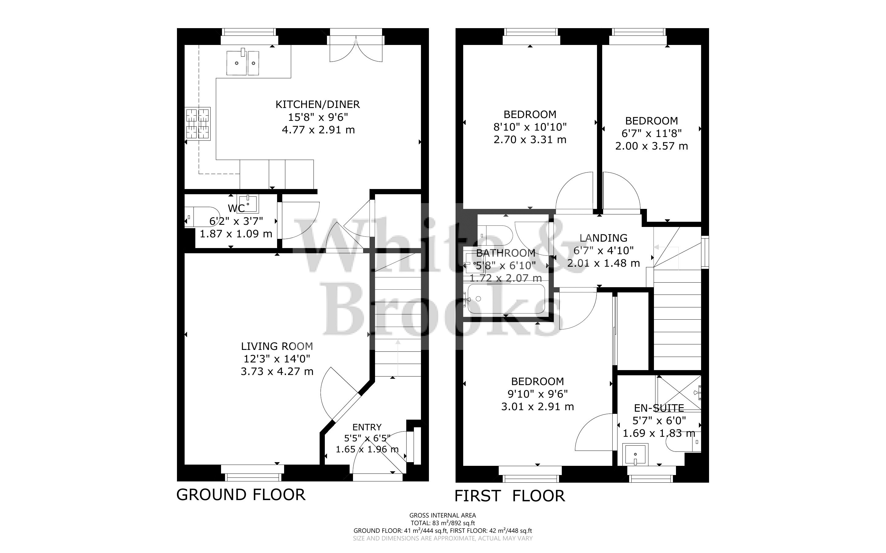 3 bed house for sale in Bittern Way, Chichester - Property Floorplan
