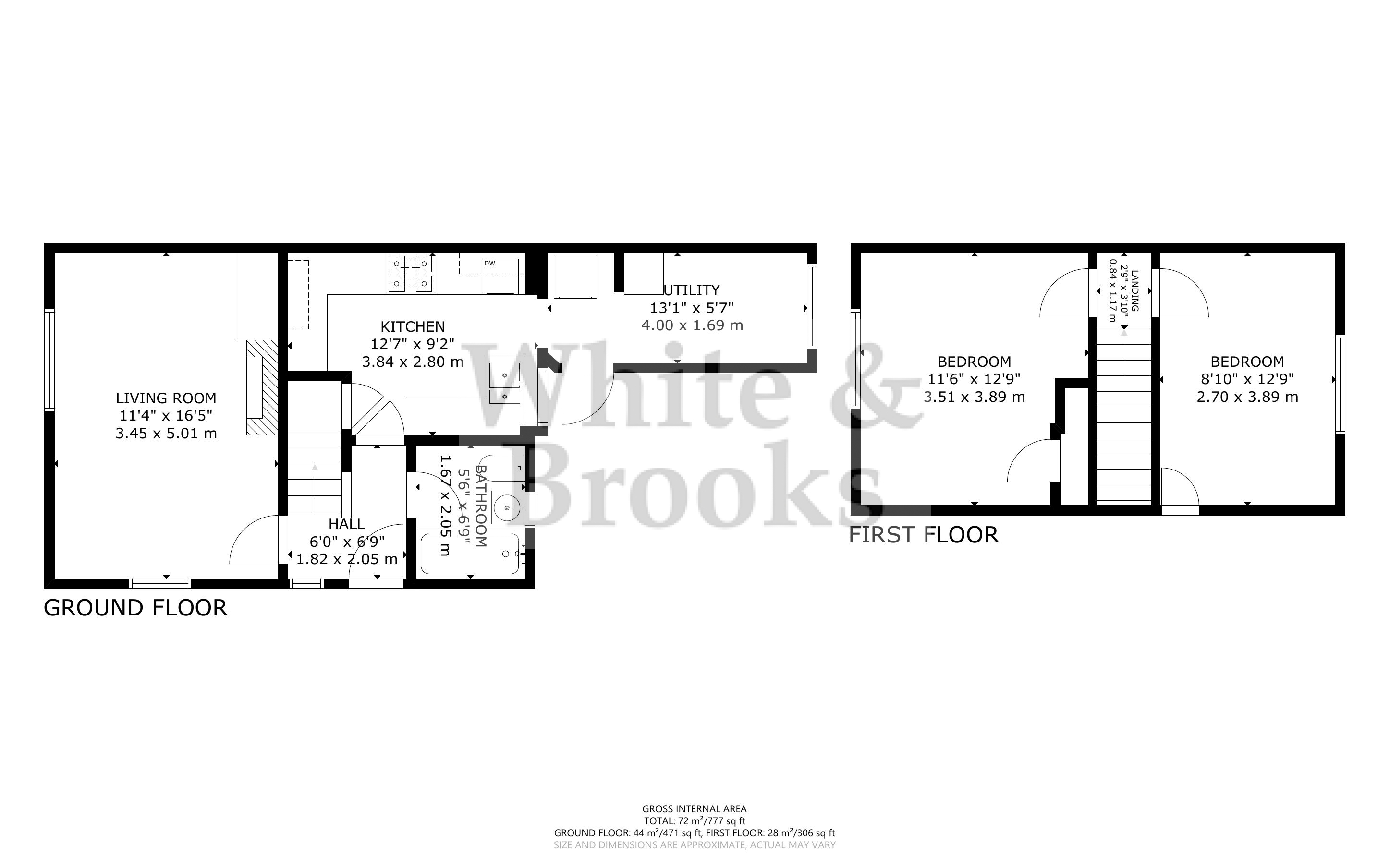 2 bed house for sale in Fletcher Place, North Mundham - Property Floorplan