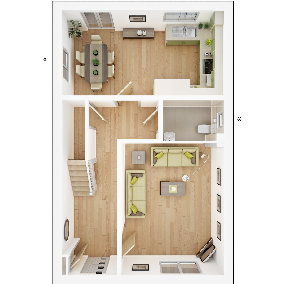 4 bed house for sale in Sefter Road, Rose Green - Property Floorplan