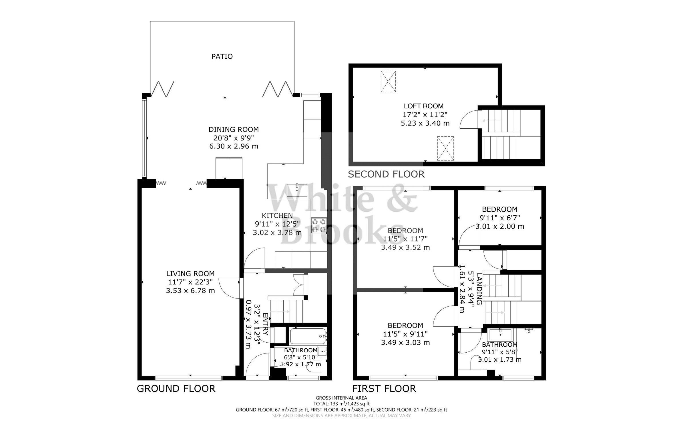 3 bed house for sale in Bayley Road, Tangmere - Property Floorplan