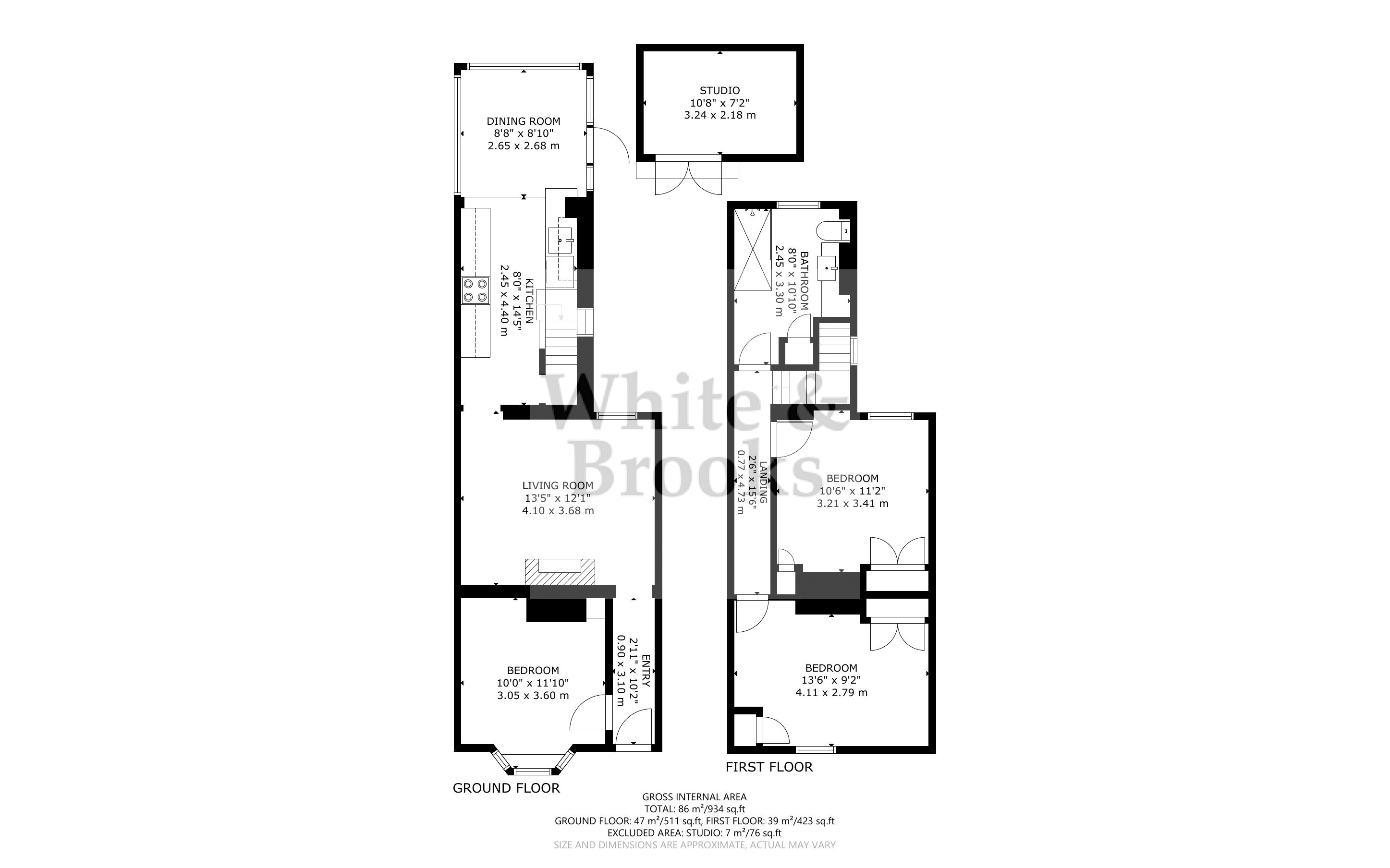 2 bed house for sale in Adelaide Road, Chichester - Property Floorplan
