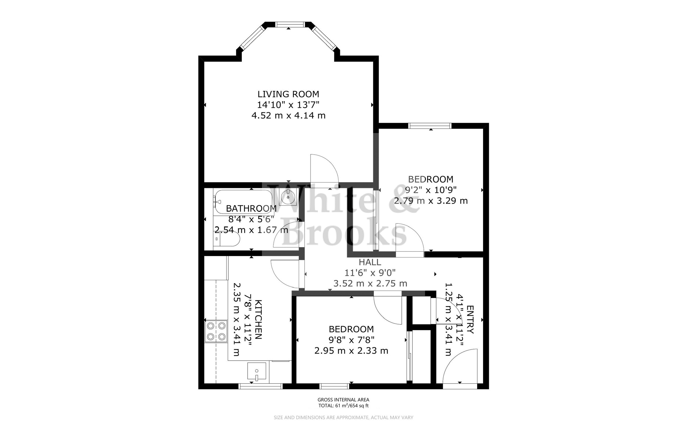 2 bed apartment for sale in Woodlands Lane, Chichester - Property Floorplan