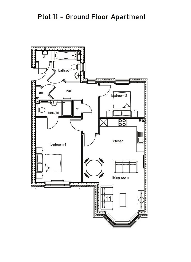 2 bed apartment for sale in School Road, Birmingham - Property floorplan