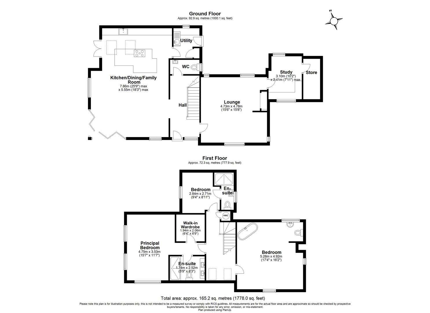 4 bed cottage for sale in Mill Lane, Rowington - Property floorplan