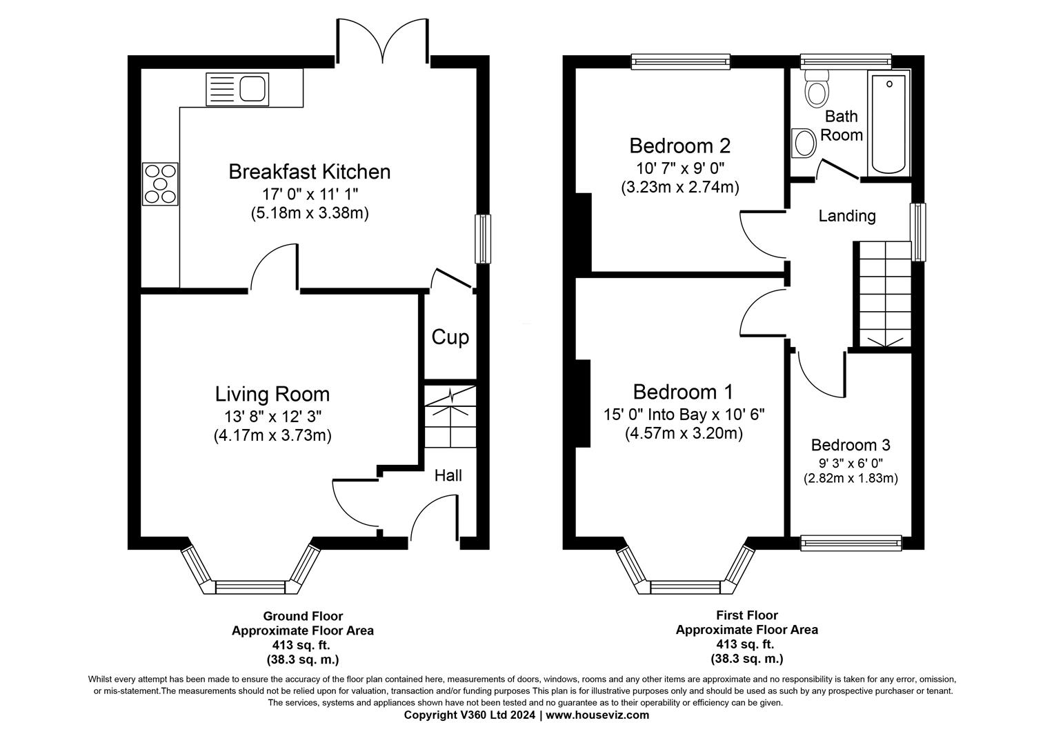3 bed semi-detached house for sale in Castle Lane, Solihull - Property floorplan