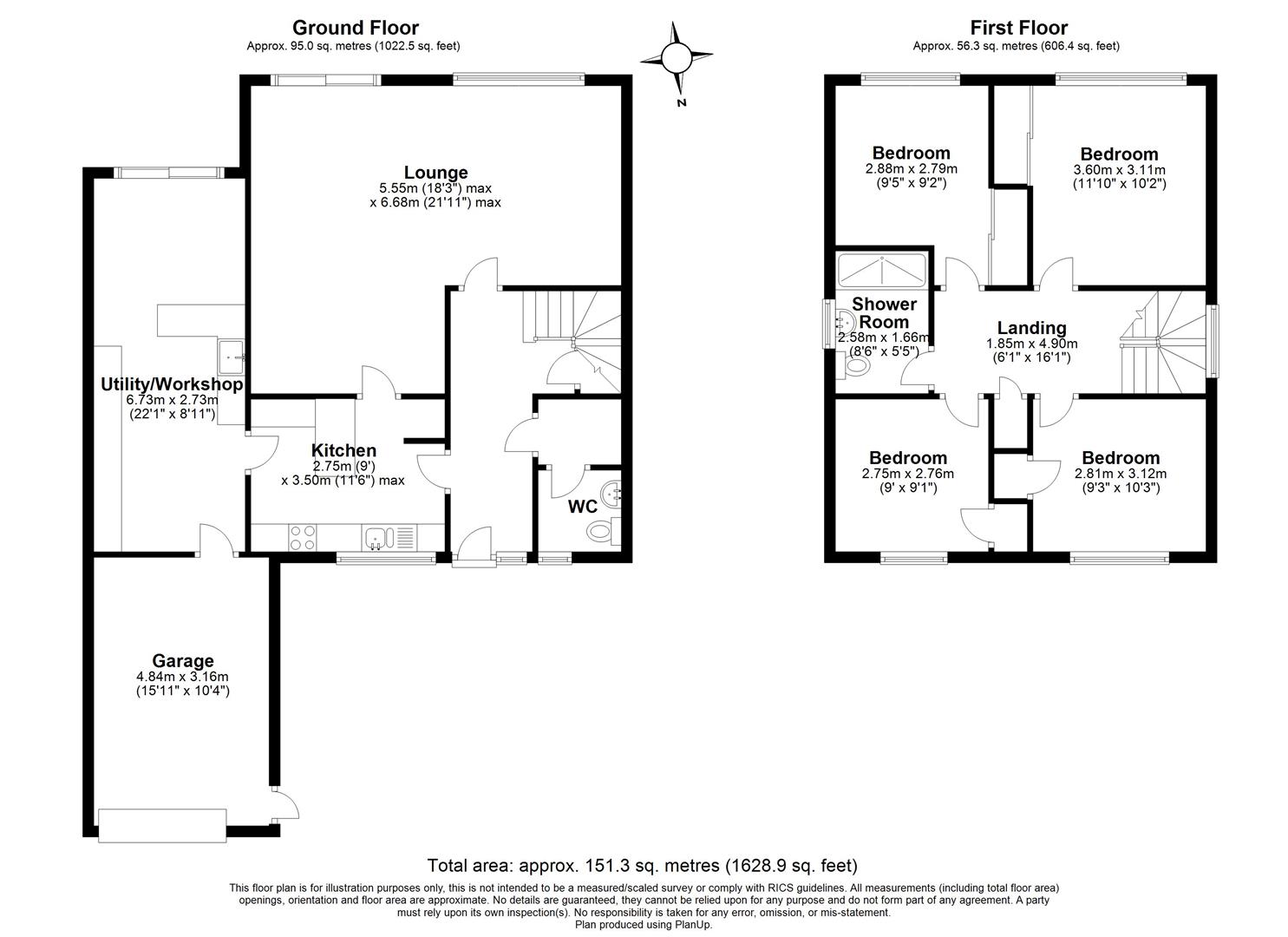 4 bed detached house for sale in Woodshires Road, Solihull - Property floorplan