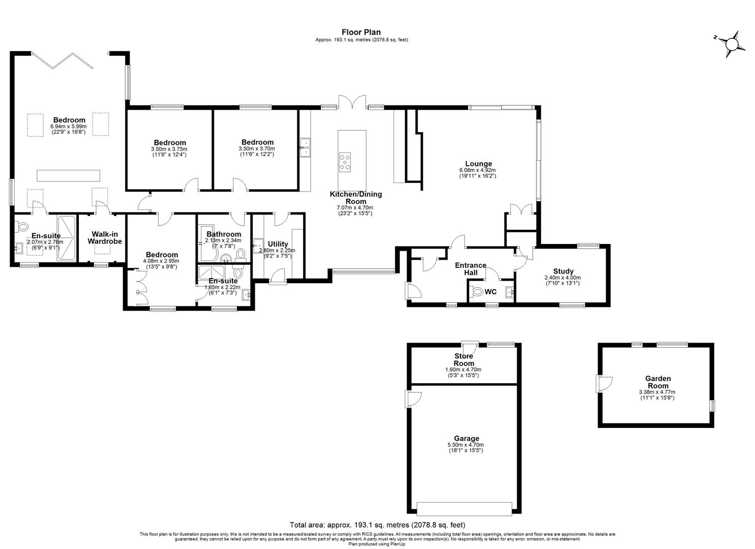 4 bed detached house for sale, Stratford-Upon-Avon - Property floorplan