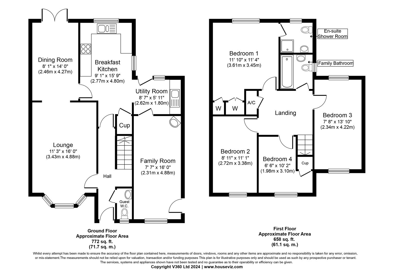 4 bed detached house for sale in Fullbrook Close, Solihull - Property floorplan