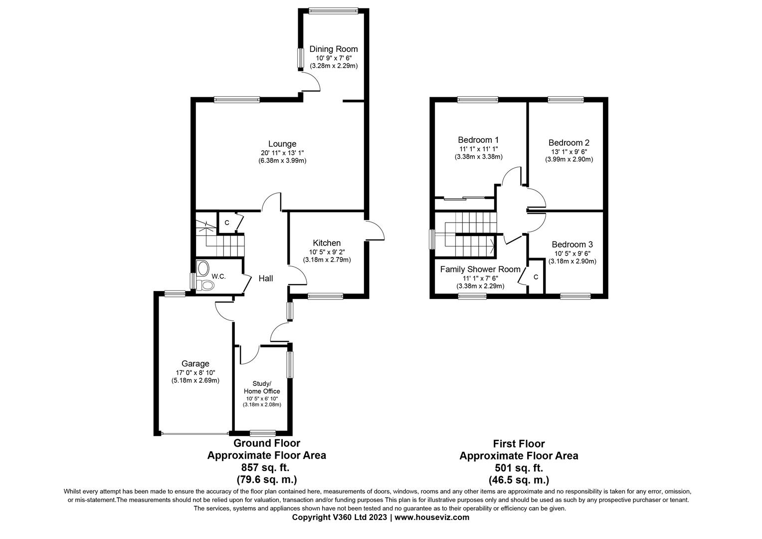 3 bed detached house for sale in Blossomfield Road, Solihull - Property floorplan