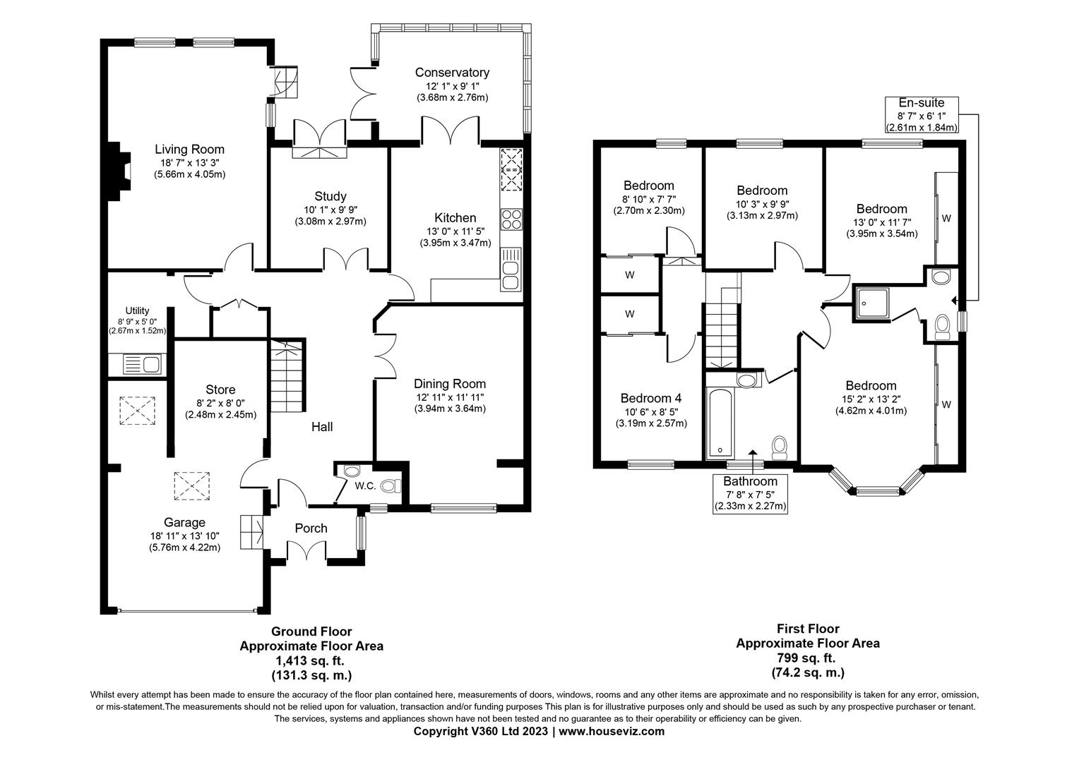 5 bed detached house for sale in Silhill Hall Road, Solihull - Property floorplan