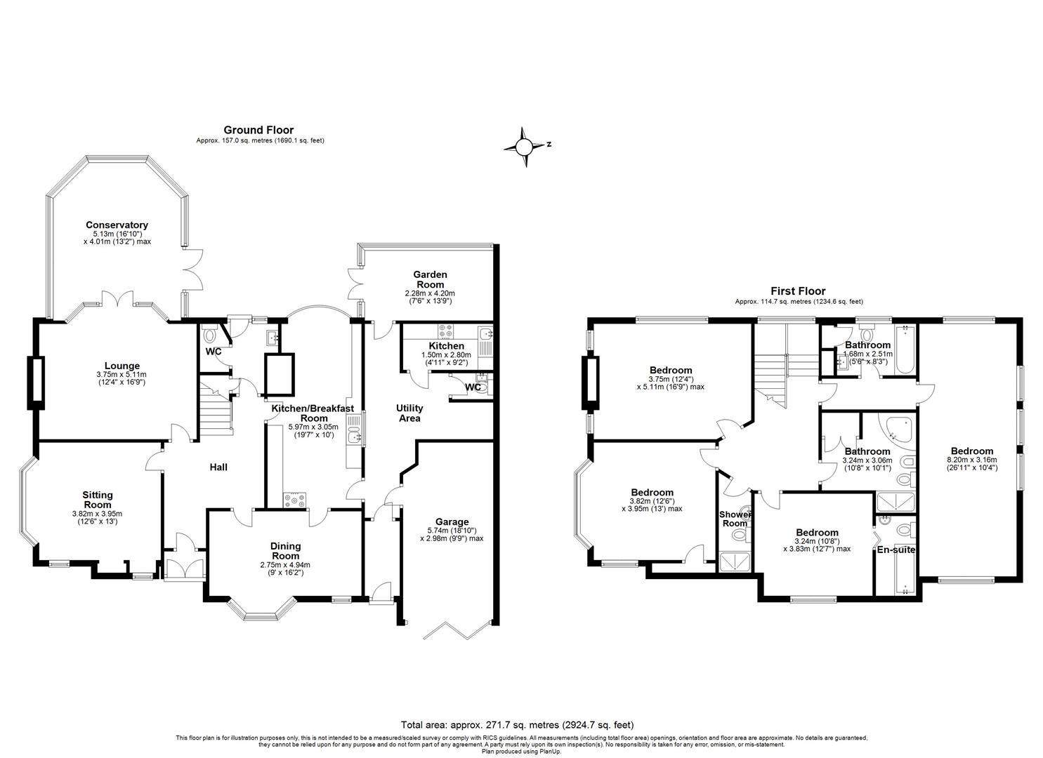 4 bed detached house for sale in Brueton Avenue, Solihull - Property floorplan