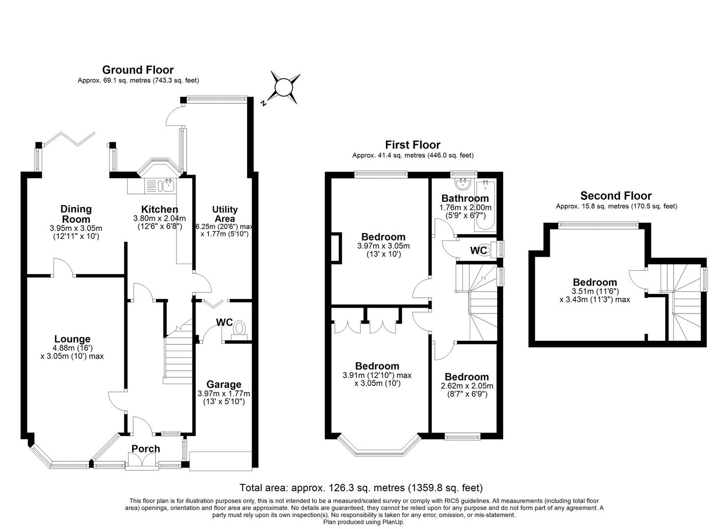 4 bed semi-detached house for sale in Barrington Road, Solihull - Property floorplan