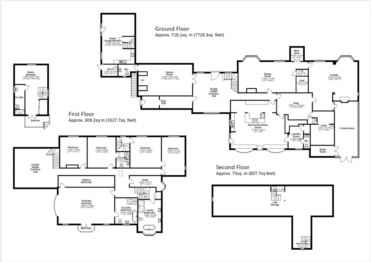 6 bed detached house for sale in Grove Lane, Solihull - Property floorplan