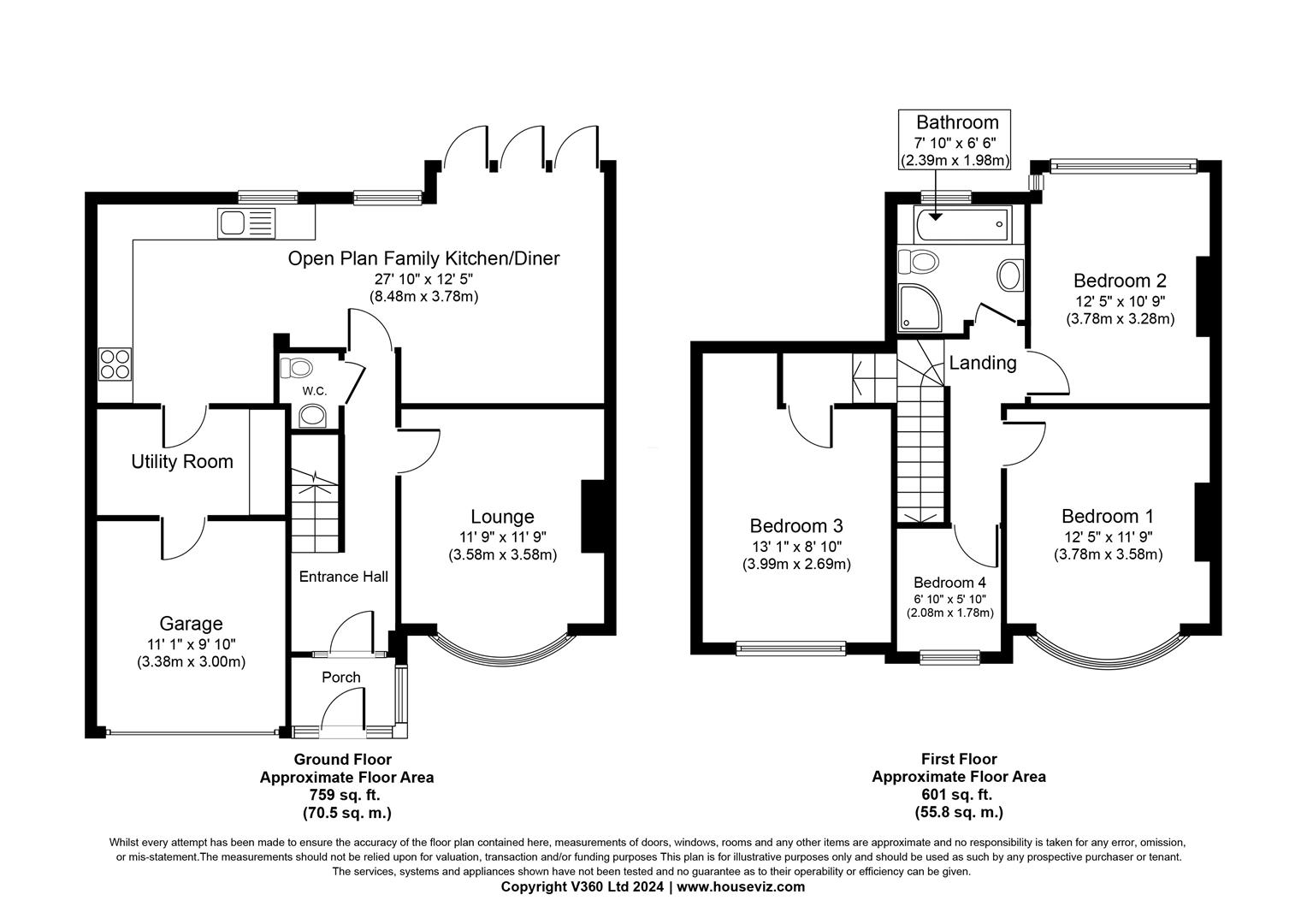 4 bed semi-detached house for sale in Wagon Lane, Solihull - Property floorplan
