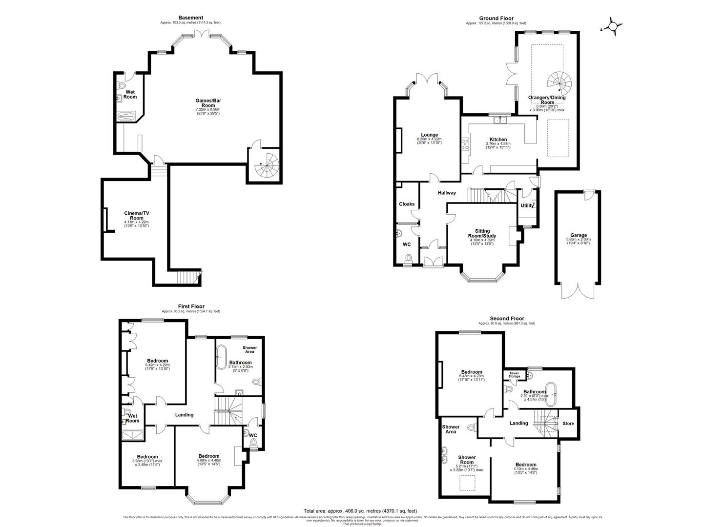 5 bed semi-detached house for sale in St. Bernards Road, Solihull - Property floorplan