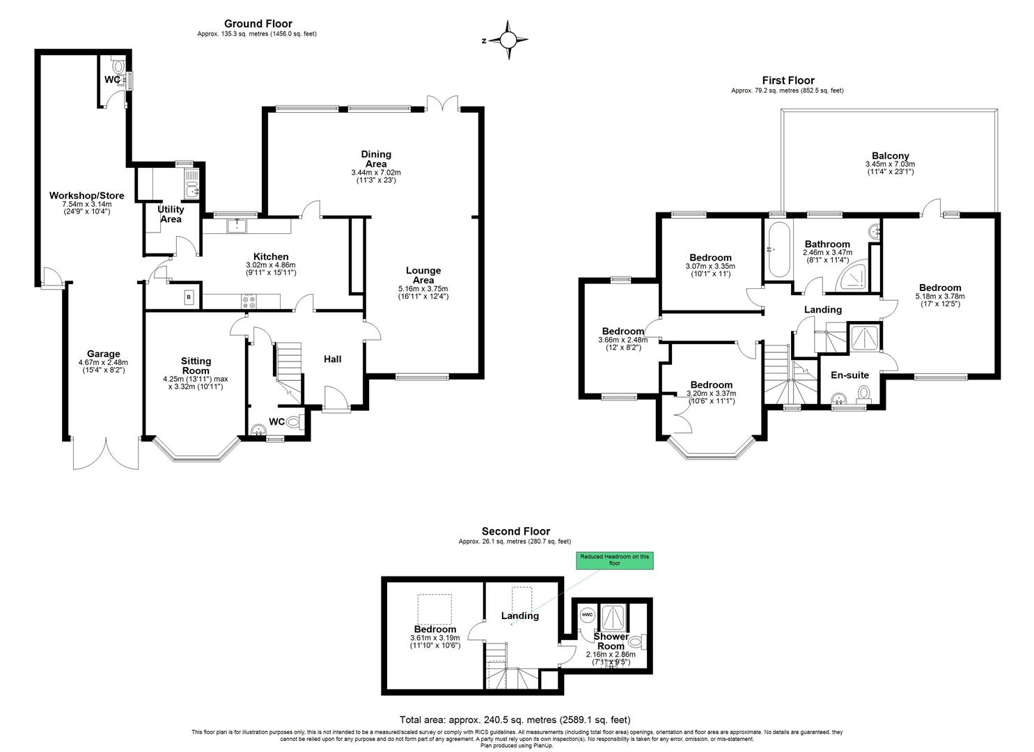 5 bed detached house for sale in Park Avenue, Solihull - Property floorplan