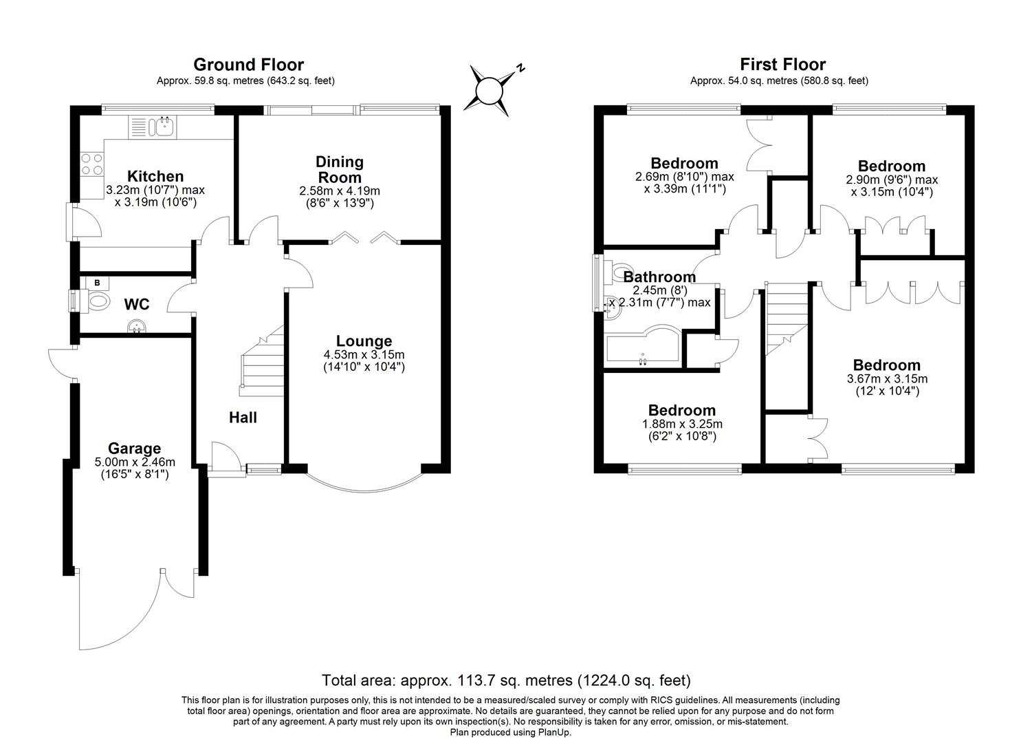 4 bed detached house for sale in Alveston Grove, Solihull - Property floorplan
