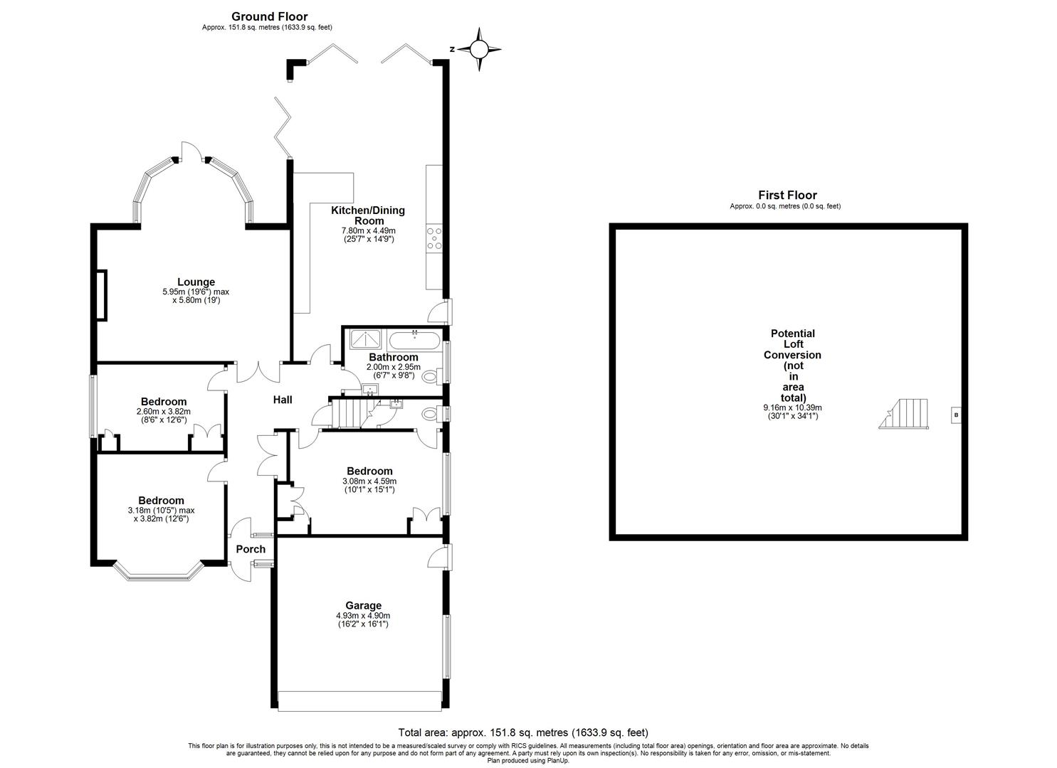 3 bed detached bungalow for sale in Monastery Drive, Solihull - Property floorplan