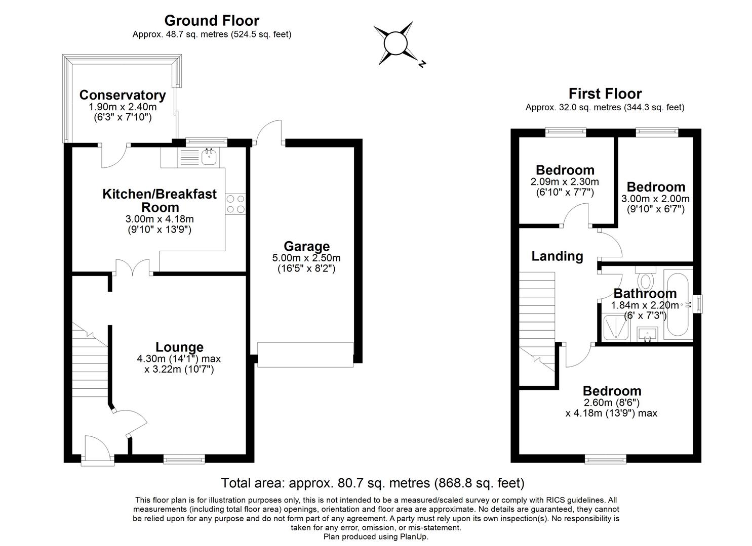 3 bed semi-detached house for sale in Pebworth Avenue, Solihull - Property floorplan