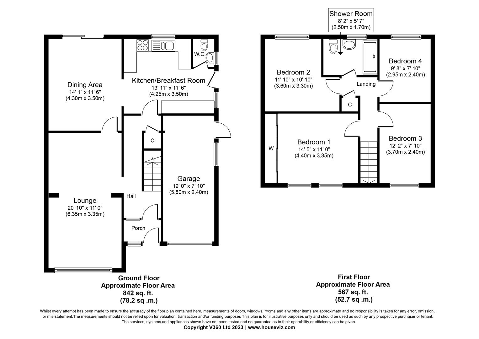 4 bed detached house for sale in Fentham Close, Solihull - Property floorplan