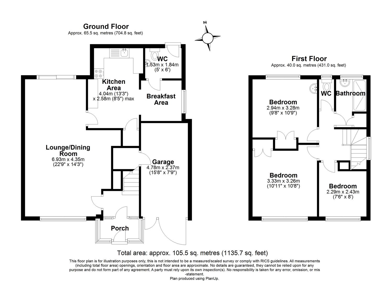 3 bed semi-detached house for sale in Milton Road, Solihull - Property floorplan