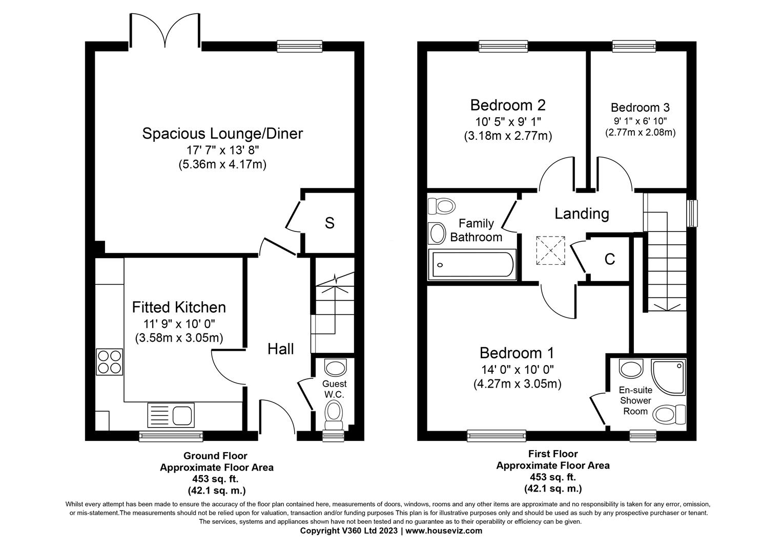 3 bed semi-detached house for sale in Warwick Road, Solihull - Property floorplan