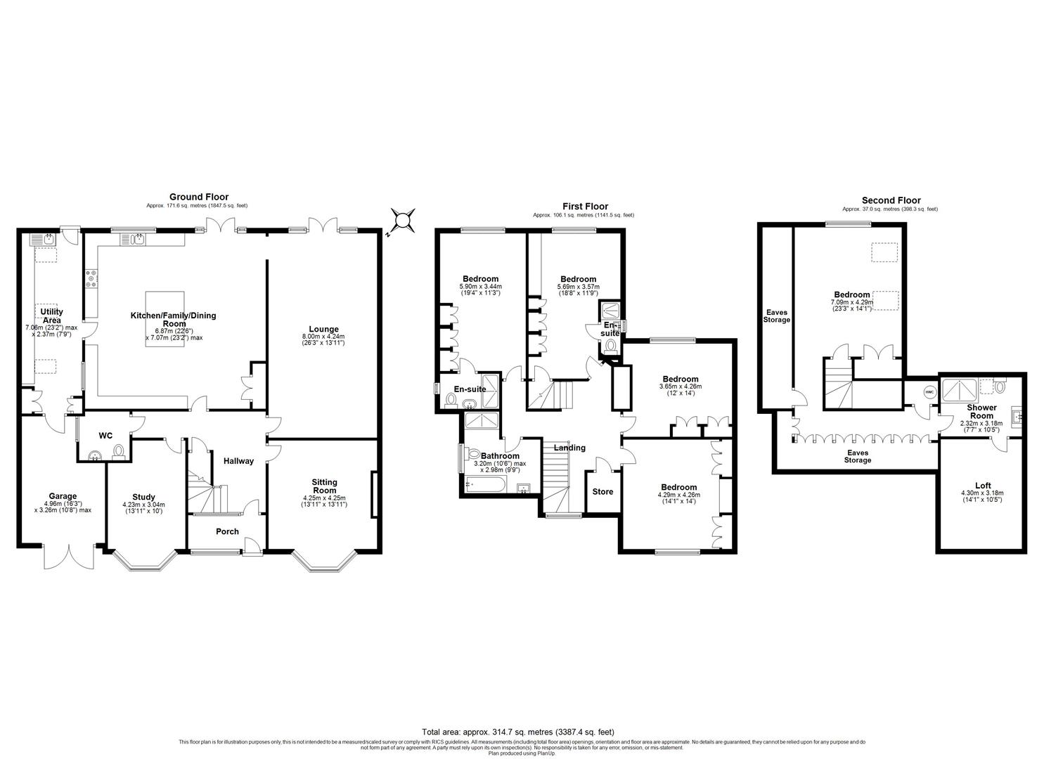 5 bed detached house for sale in Station Road, Solihull - Property floorplan
