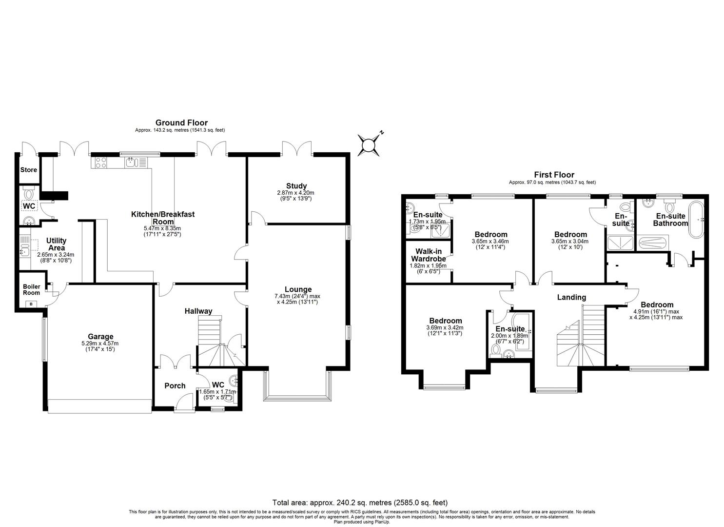 4 bed detached house for sale in Hampton Lane, Solihull - Property floorplan