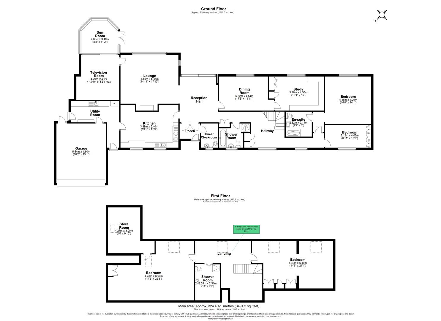 5 bed detached bungalow for sale in Blossomfield Road, Solihull - Property floorplan