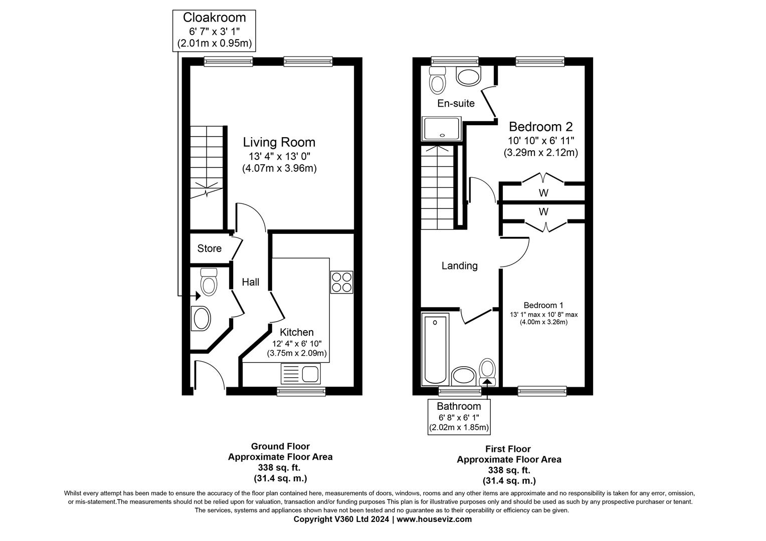 2 bed end of terrace house for sale in Scott Road, Solihull - Property floorplan