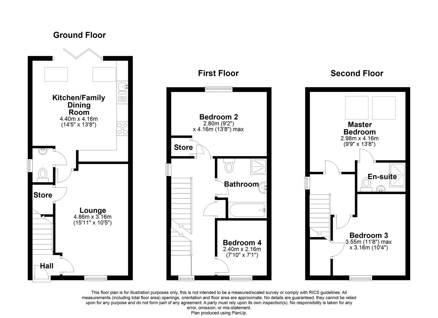 4 bed semi-detached house for sale in Stratford Road, Solihull - Property floorplan