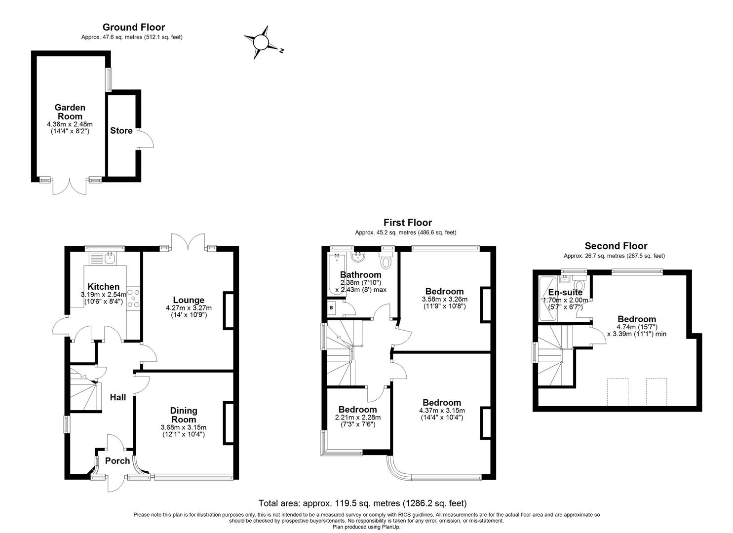 4 bed semi-detached house for sale in Falstaff Road, Solihull - Property floorplan